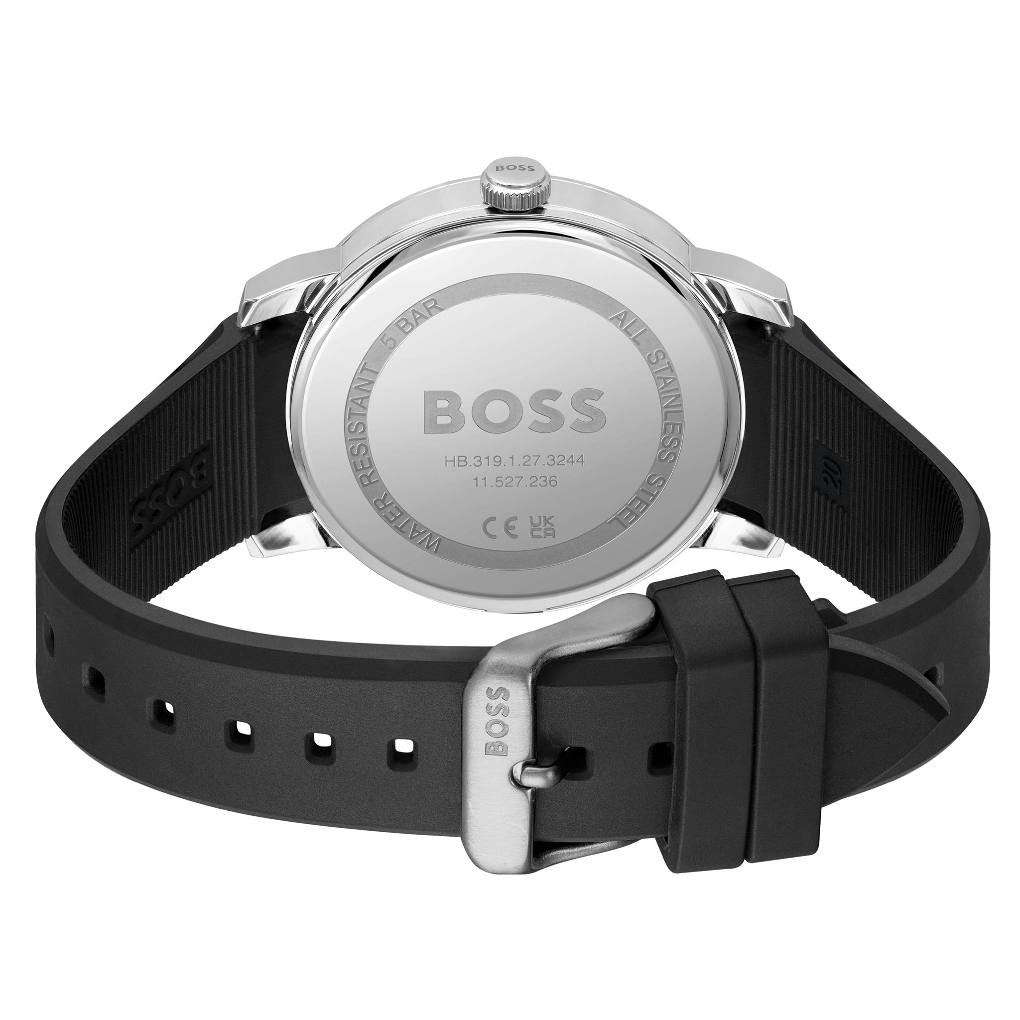 Hugo Boss Black Silicone Blue Dial Men's Watch - 1514131
