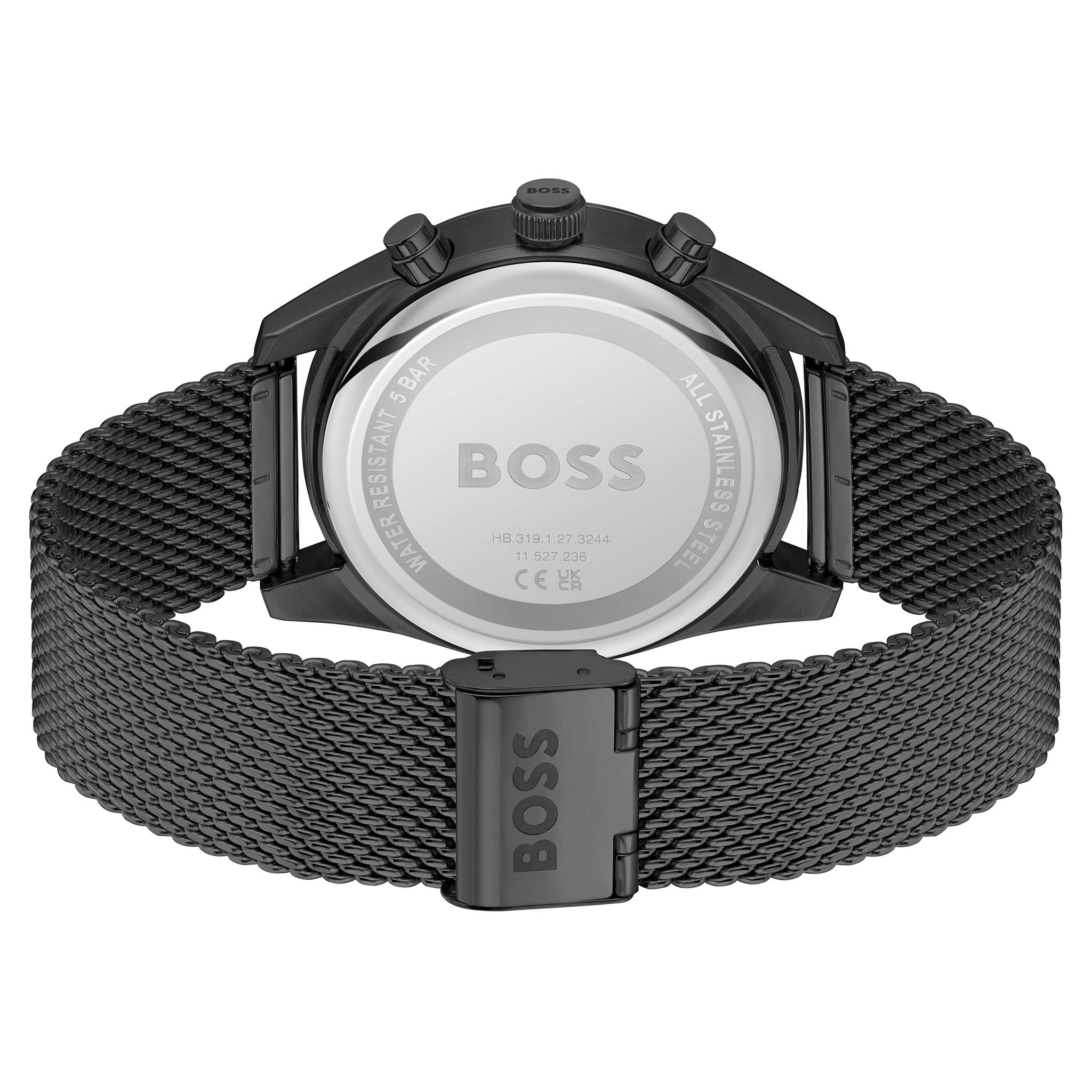 BOSS by Hugo Boss Black Steel Mesh Chronograph Men's Watch - 1514150