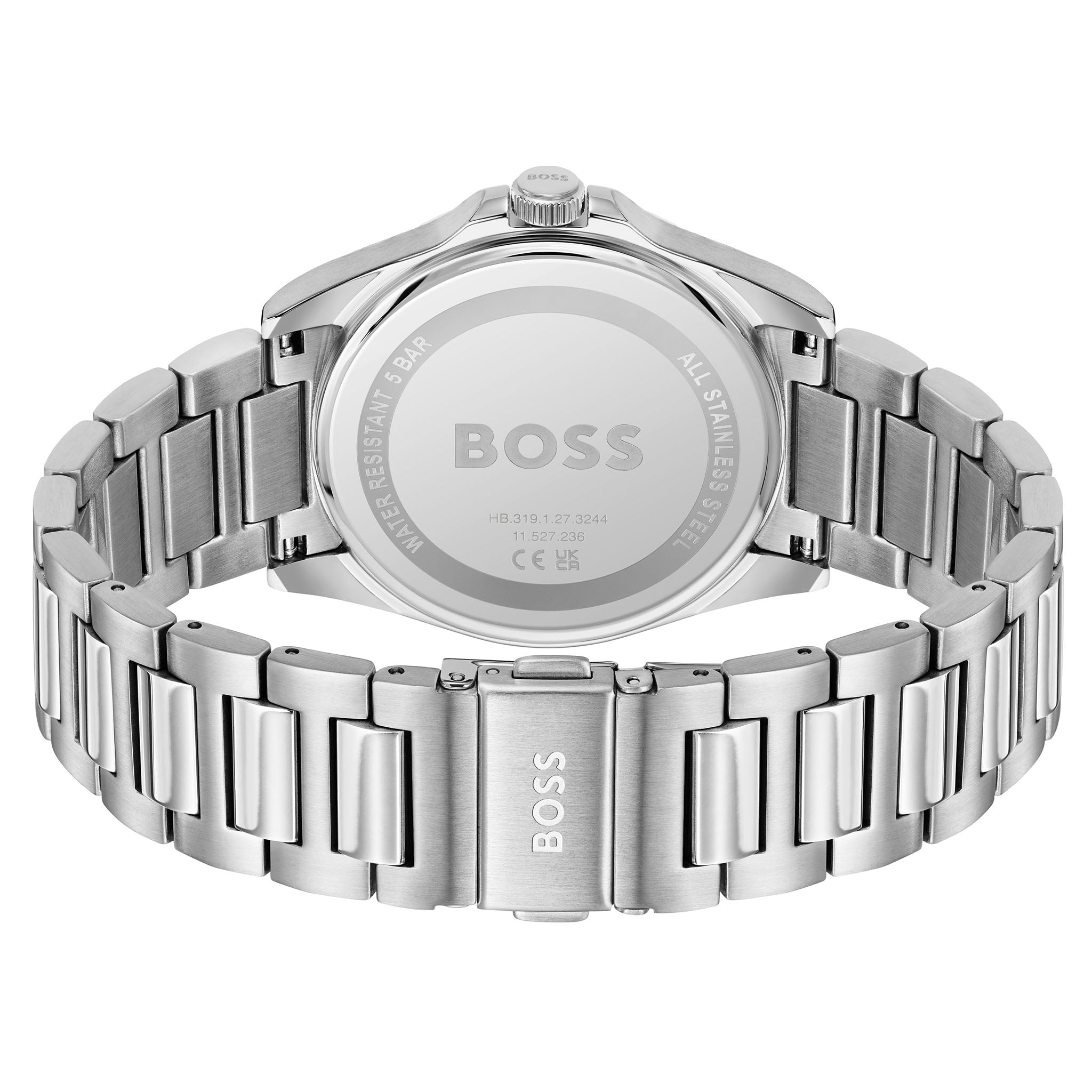 BOSS by Hugo Boss Stainless Steel Silver White Dial Men's Watch - 1514176
