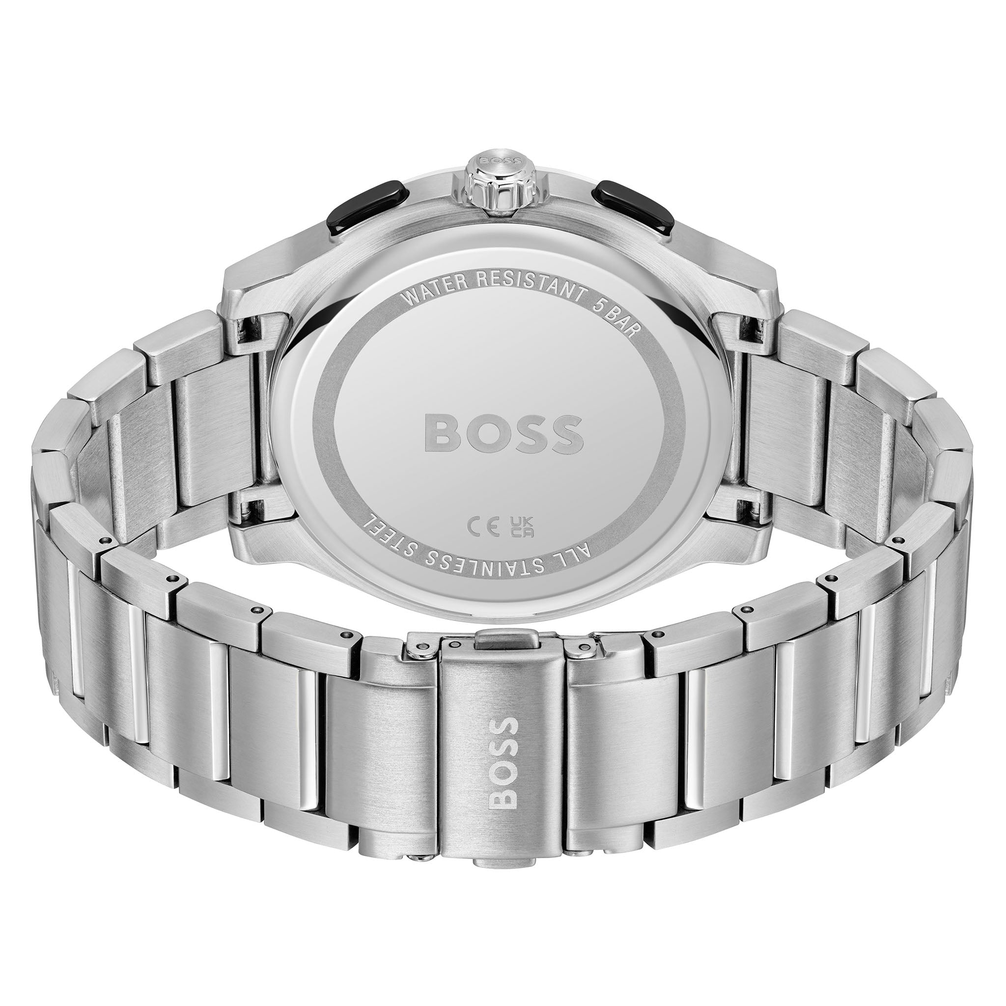 BOSS by Hugo Boss Stainless Steel Black Dial Chronograph Men's Watch - 1514191