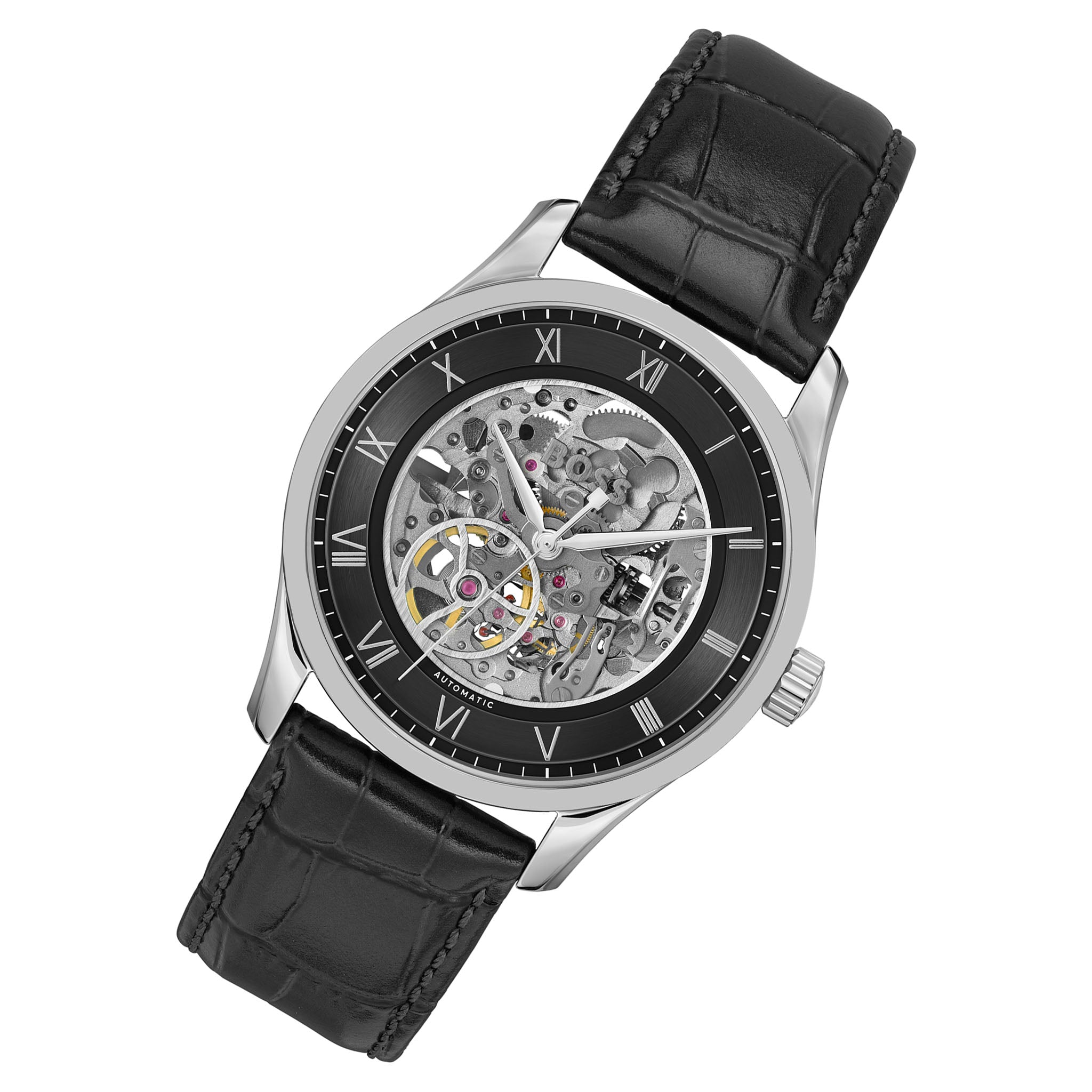 BOSS by Hugo Boss Black Leather Mechanical-Automatic Men's Watch - 1514234