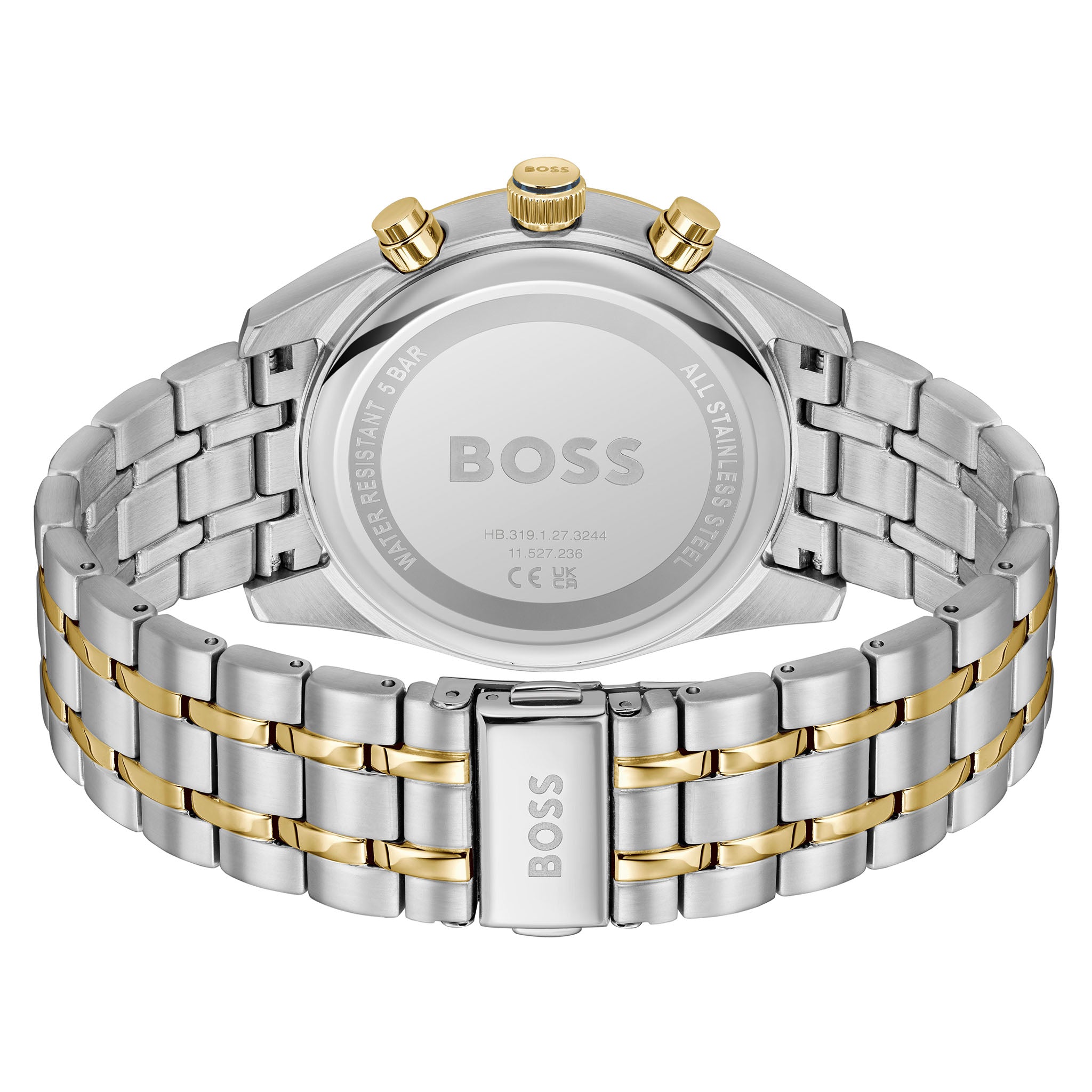 BOSS by Hugo Boss Two-Tone Steel Blue Dial Chronograph Men's Watch - 1514247