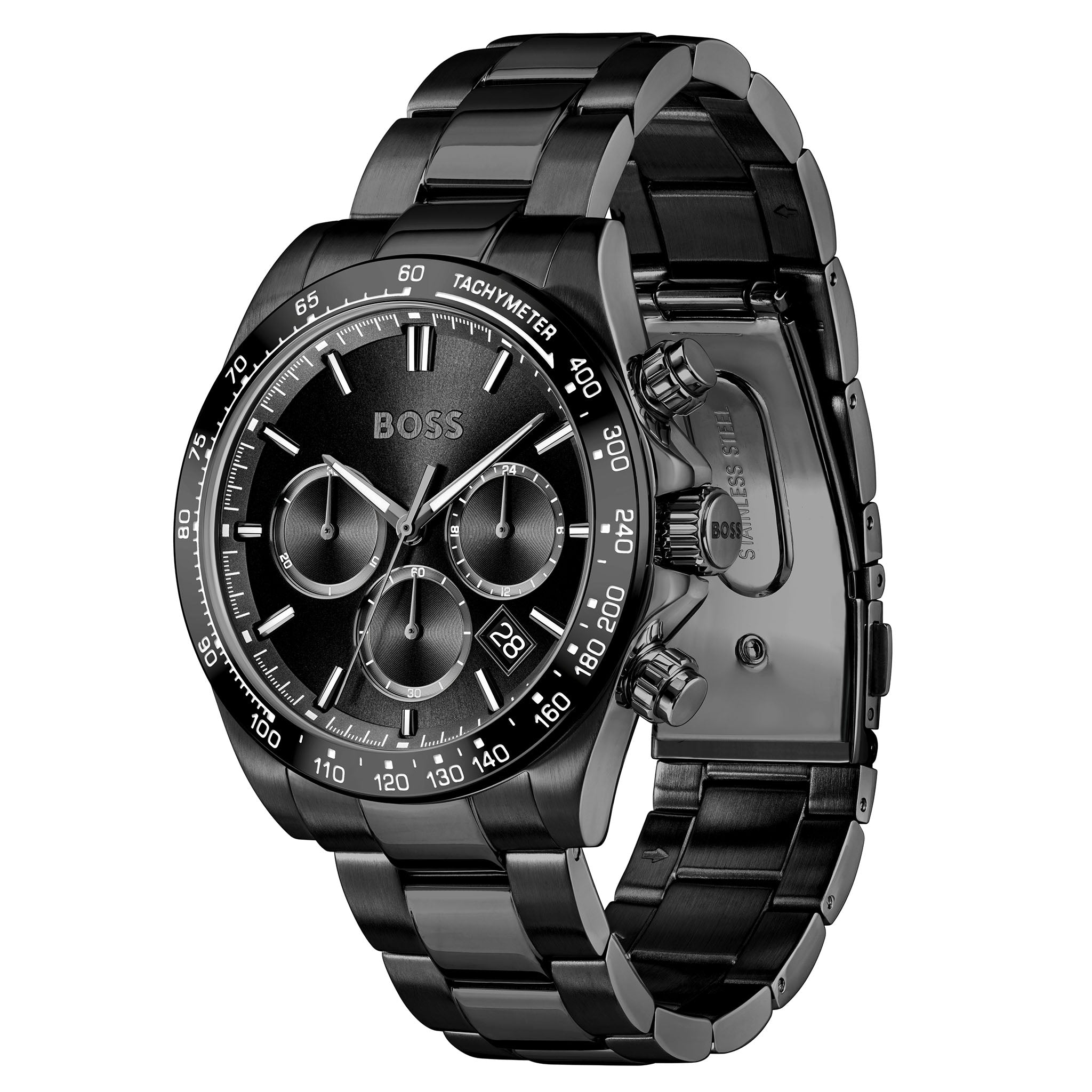 BOSS by Hugo Boss Black Steel Chronograph Men's Watch - 1514271