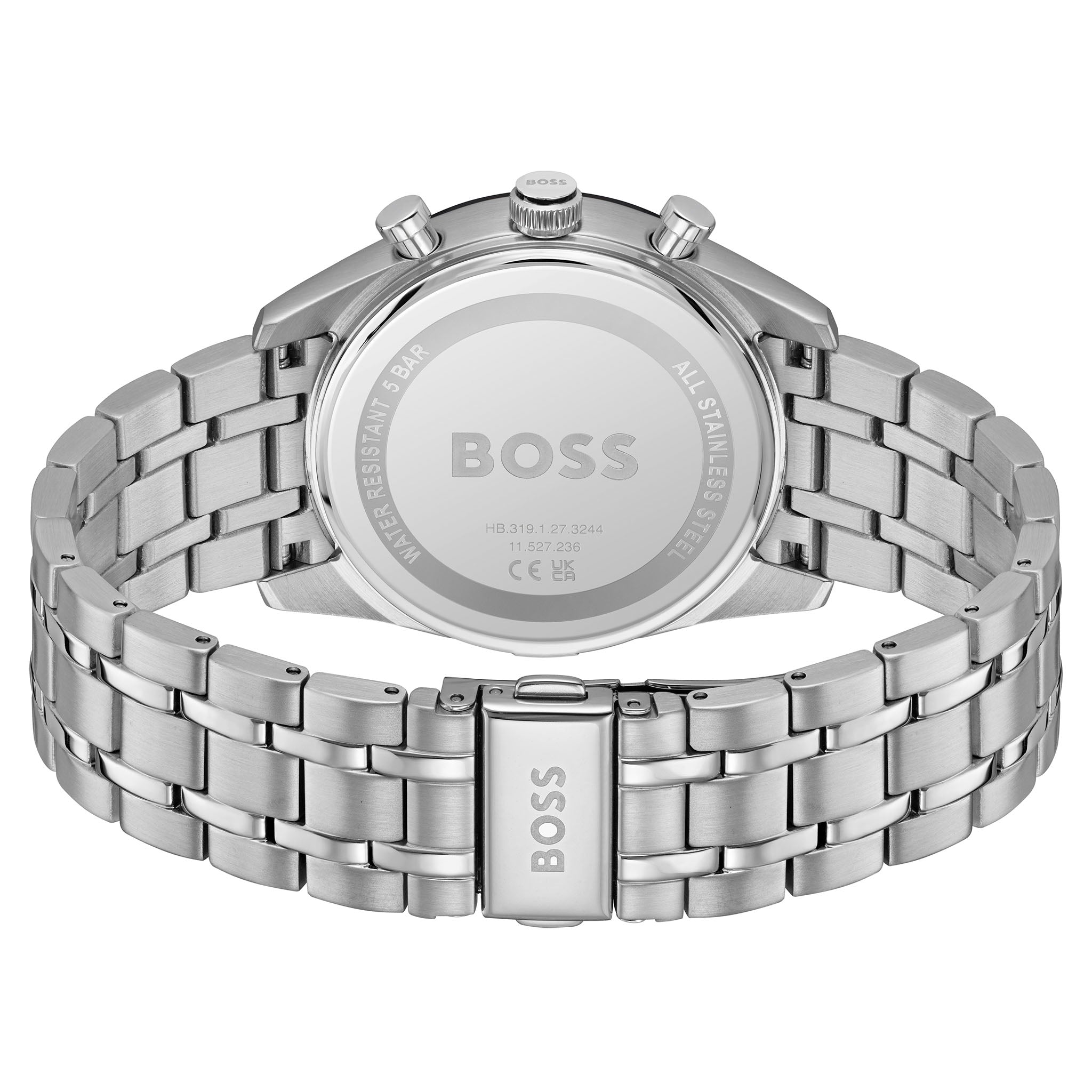 BOSS by Hugo Boss Stainless Steel Blue Dial Multi-function Men's Watch - 1514286