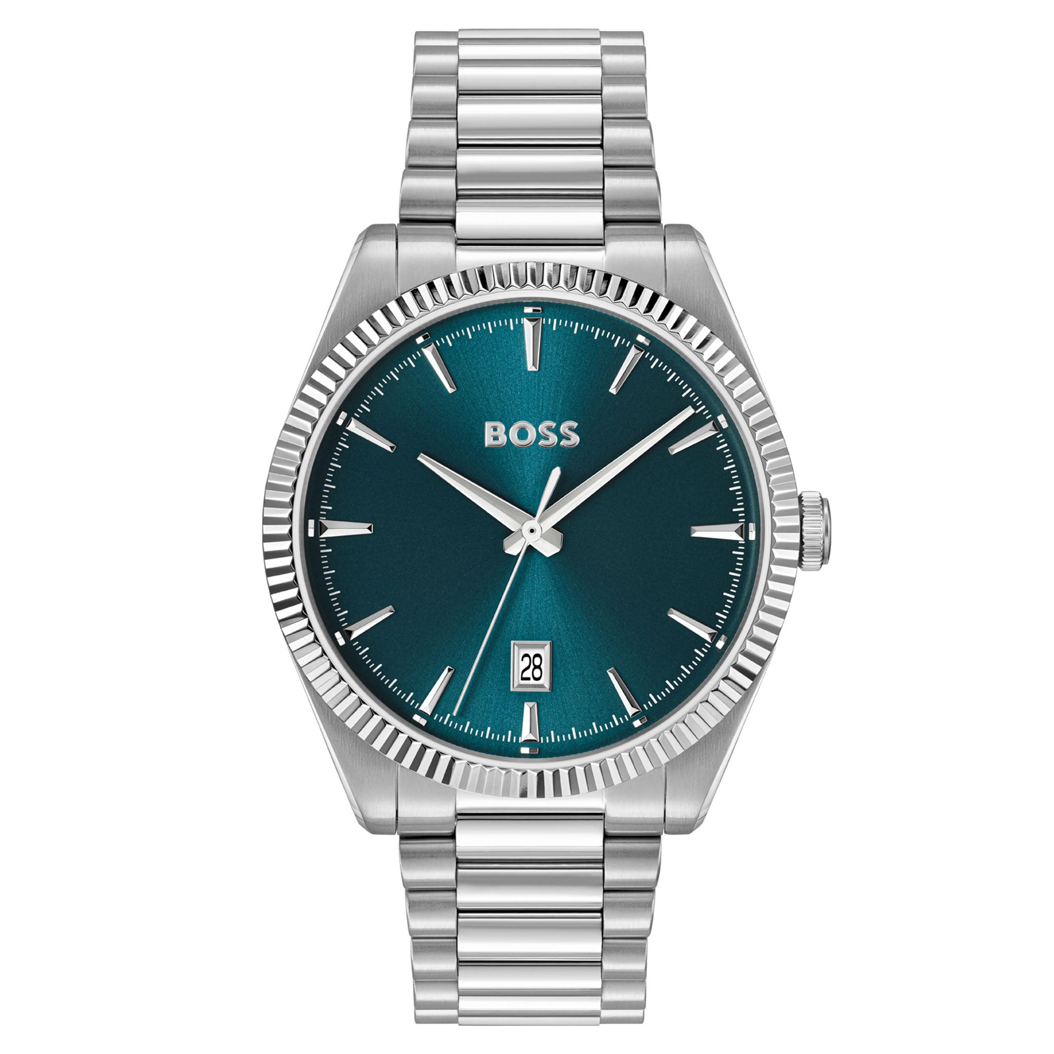 BOSS by Hugo Boss Silver Steel Blue Dial Men's Watch - 1514309