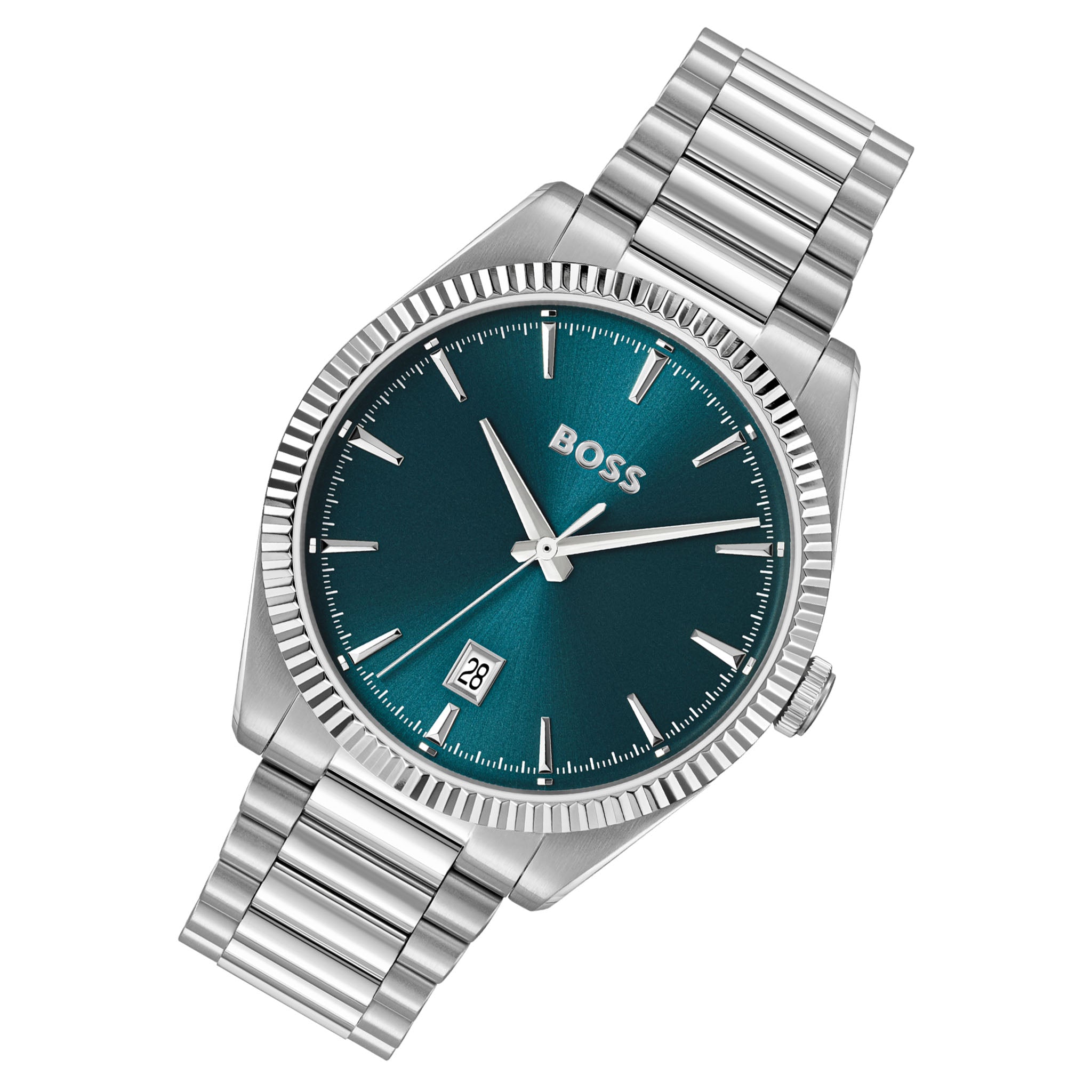 BOSS by Hugo Boss Silver Steel Blue Dial Men's Watch - 1514309