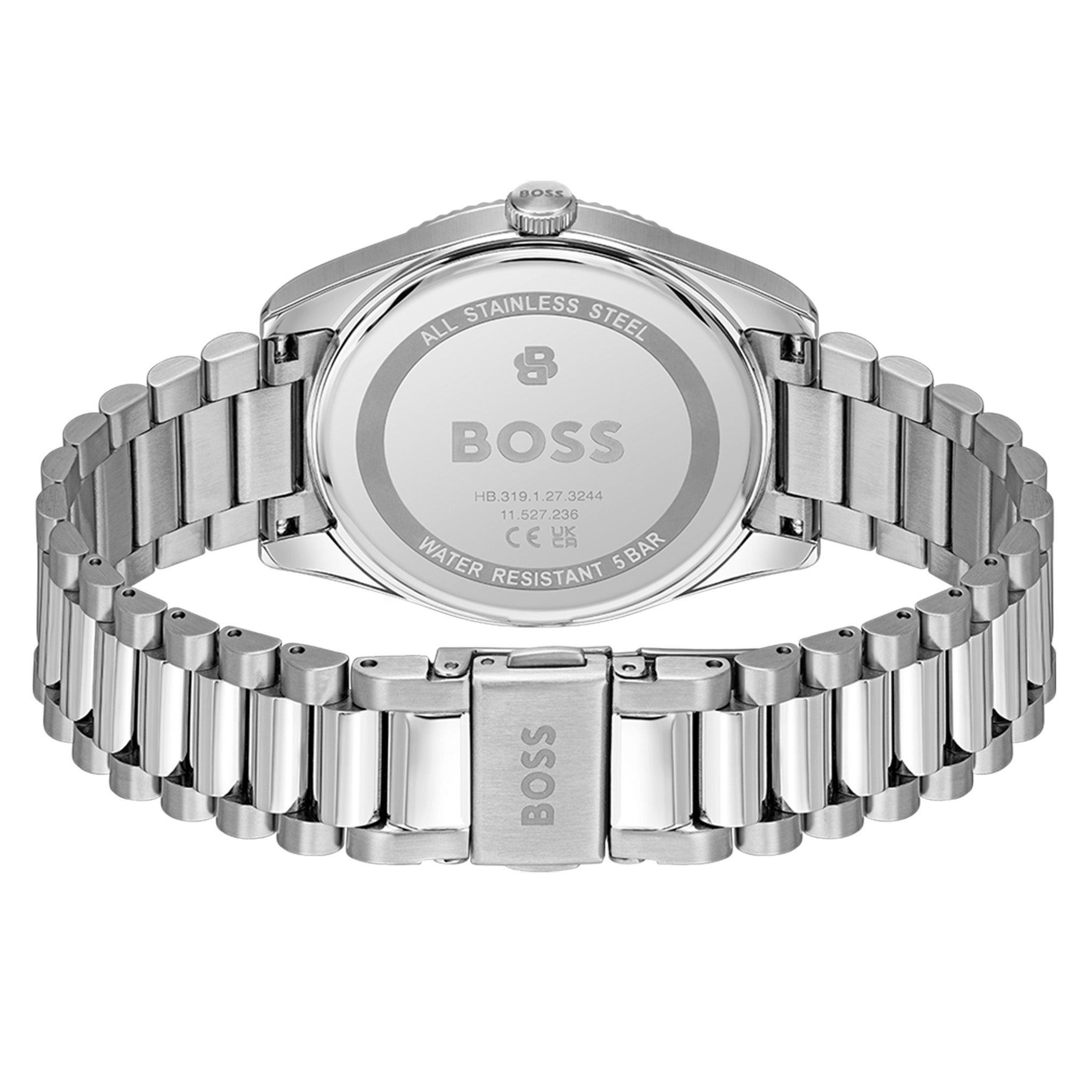 BOSS by Hugo Boss Silver Steel Blue Dial Men's Watch - 1514309
