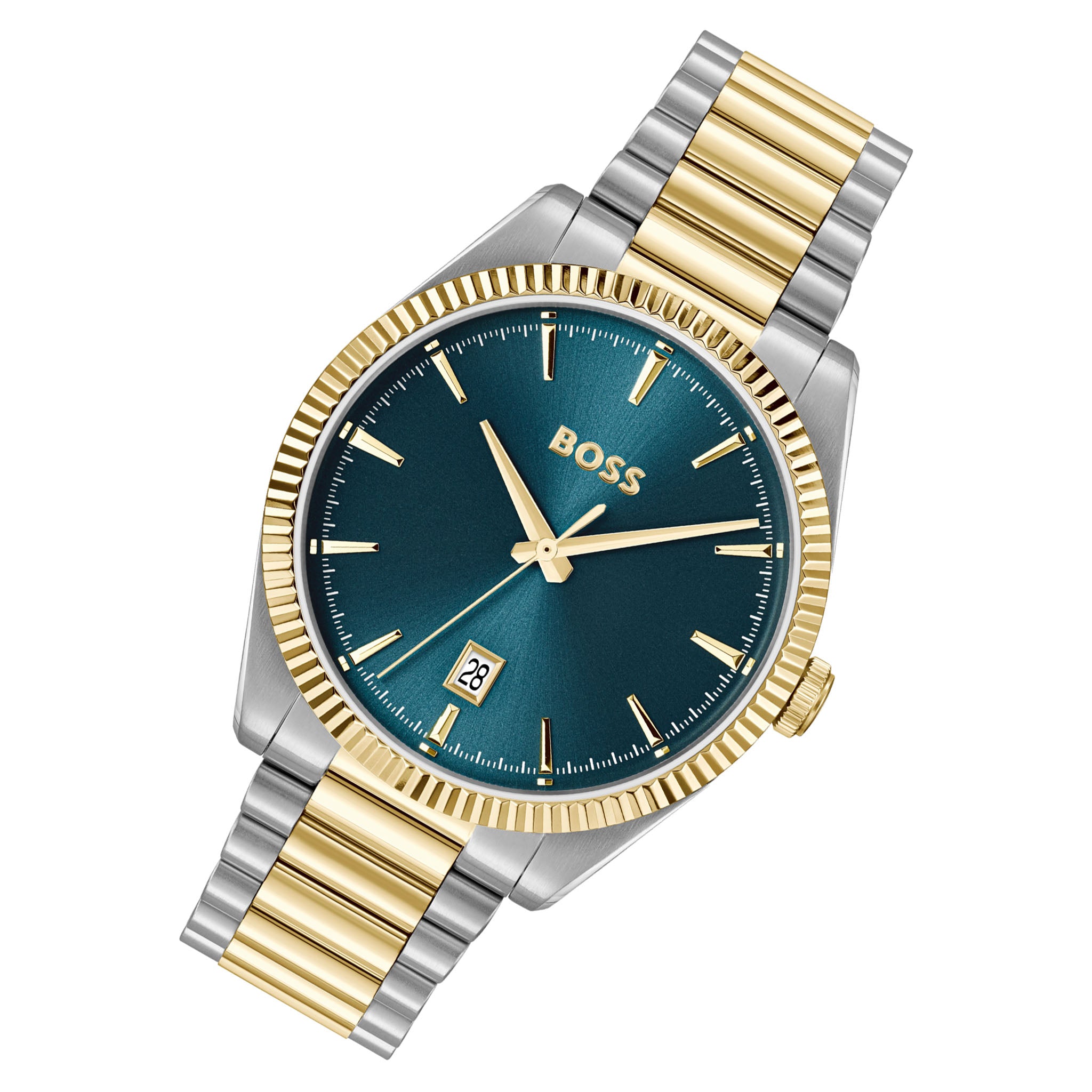 BOSS by Hugo Boss Two-Tone Steel Blue Dial Men's Watch - 1514311