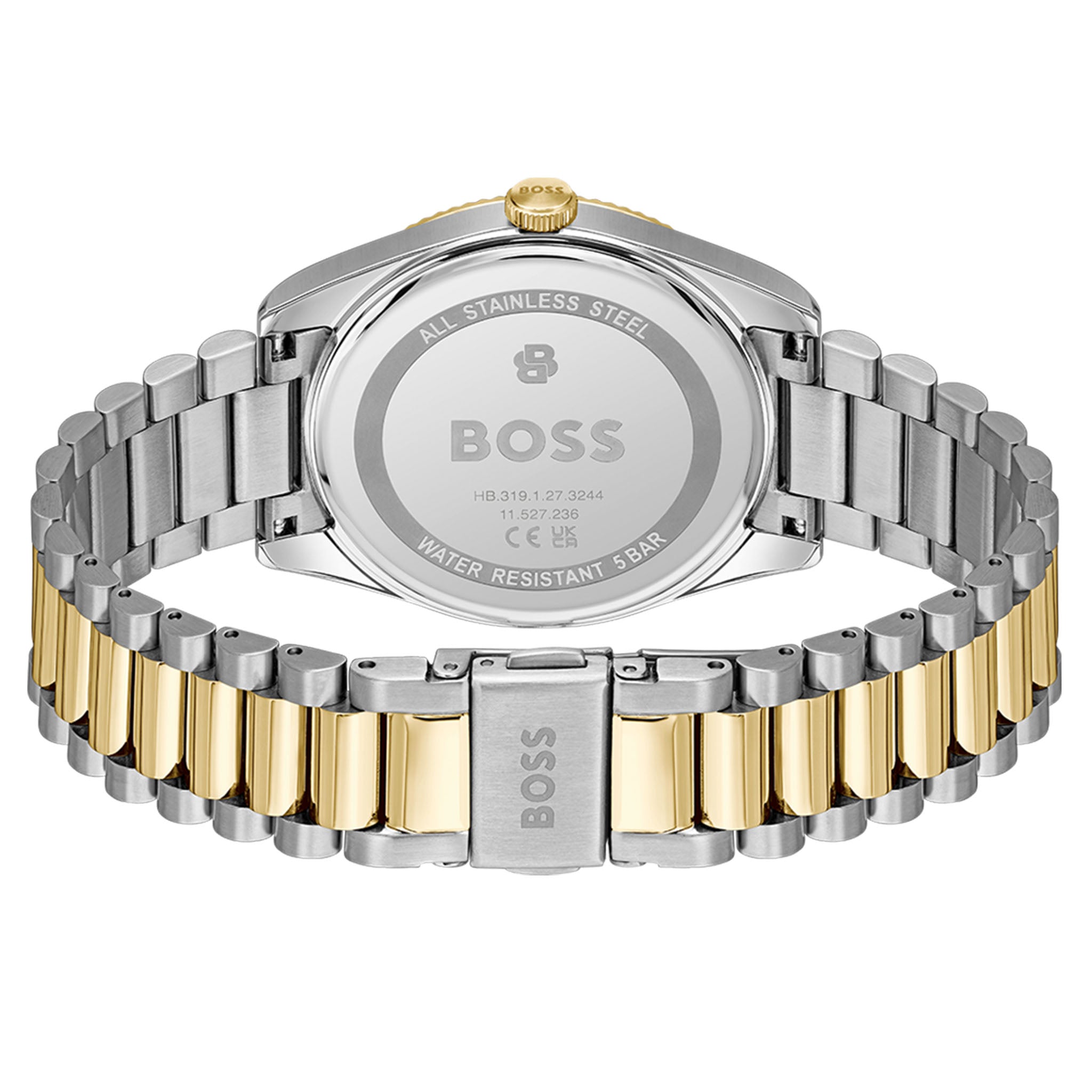 BOSS by Hugo Boss Two-Tone Steel Blue Dial Men's Watch - 1514311