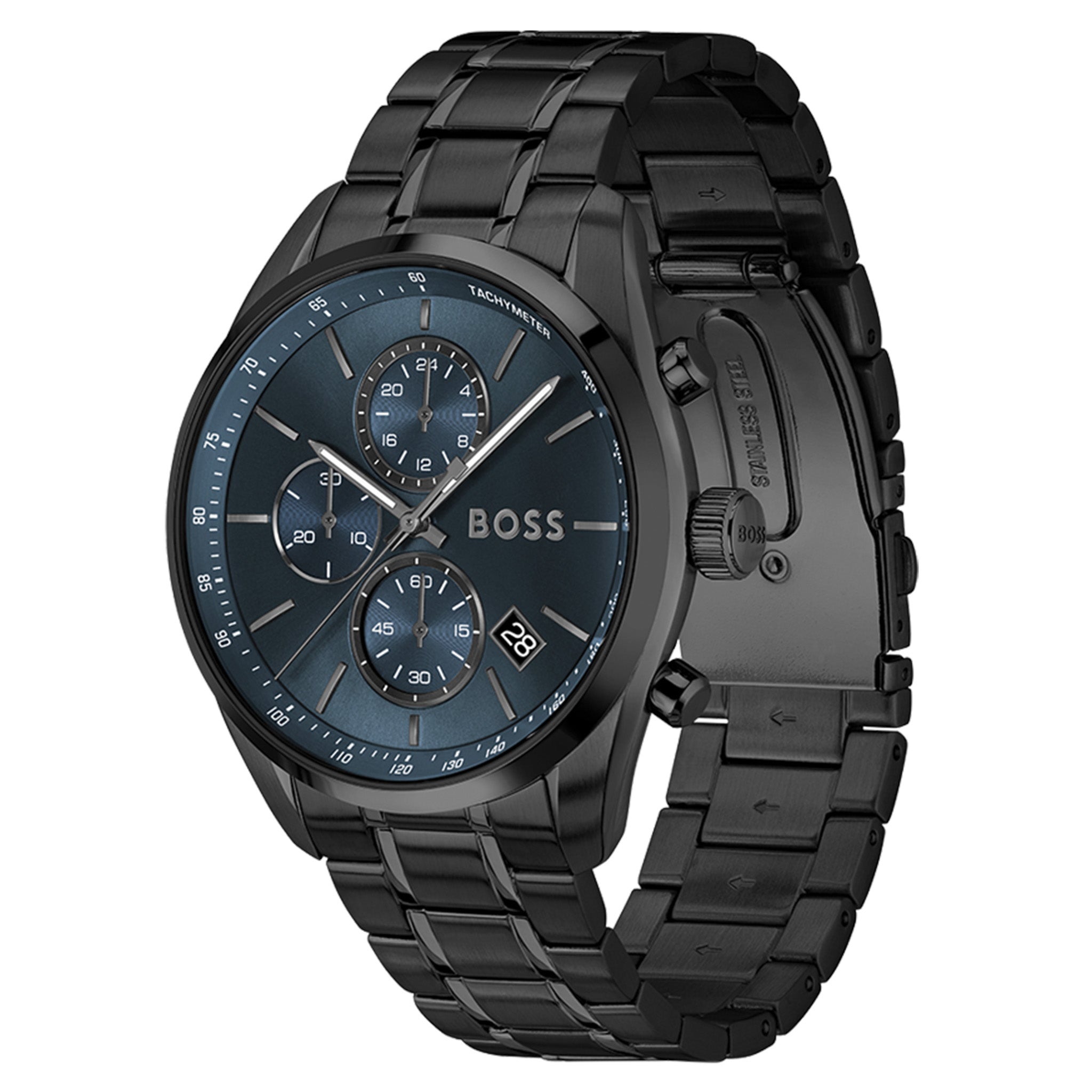 BOSS by Hugo Boss Black Steel Blue Dial Chronograph Men's Watch - 1514314