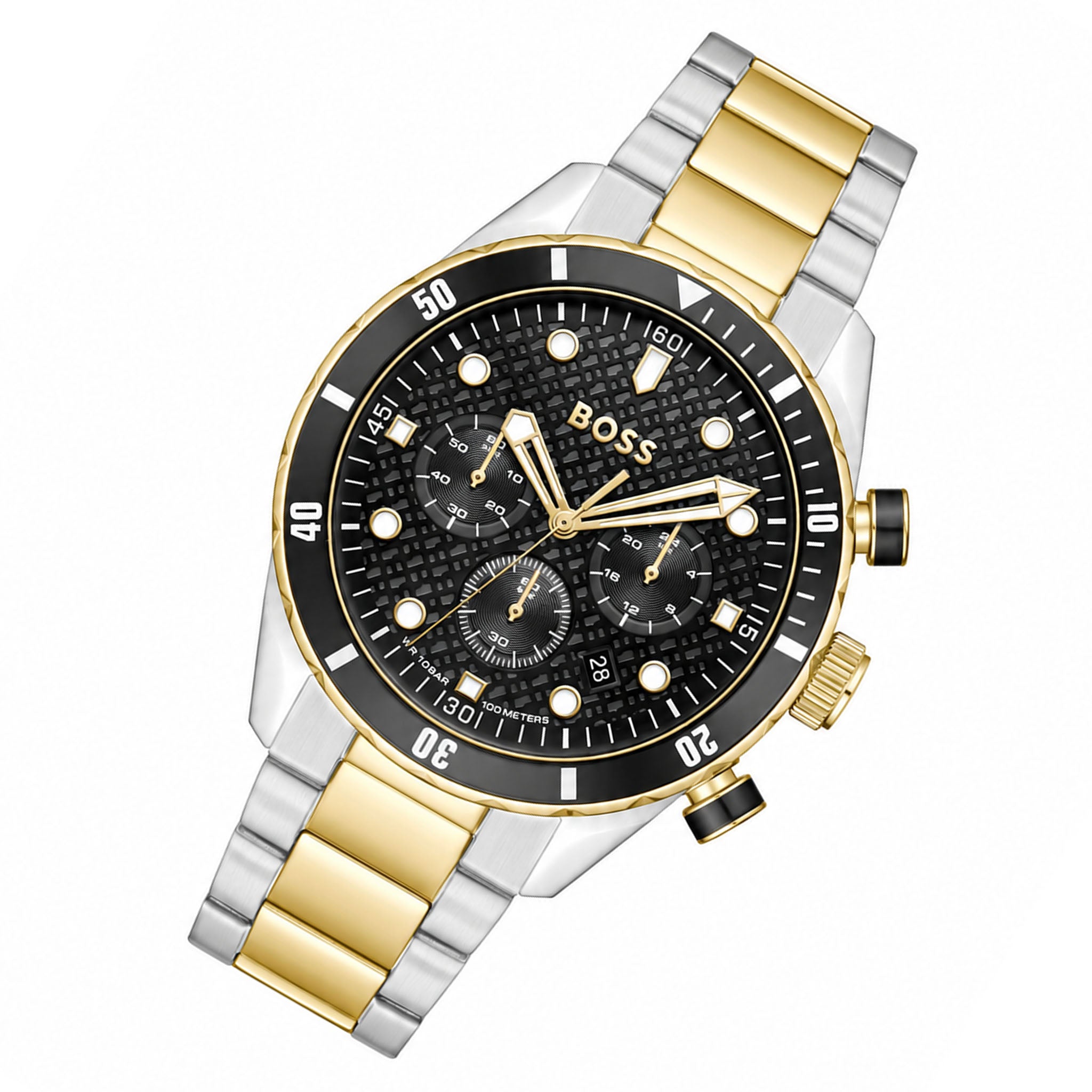 BOSS by Hugo Boss Boss Two-tone Steel Dark Grey Dial Chronograph Men's Watch - 1514339