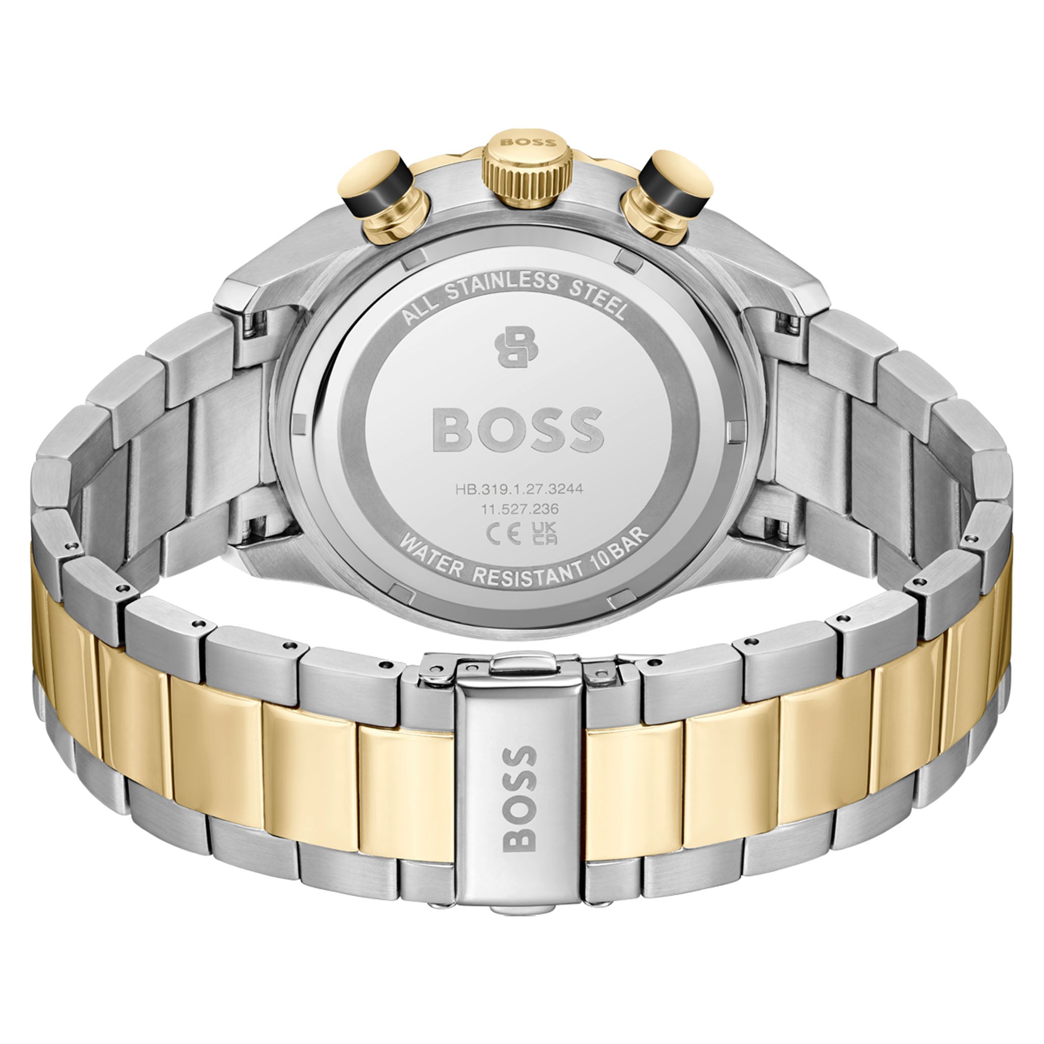 BOSS by Hugo Boss Boss Two-tone Steel Dark Grey Dial Chronograph Men's Watch - 1514339