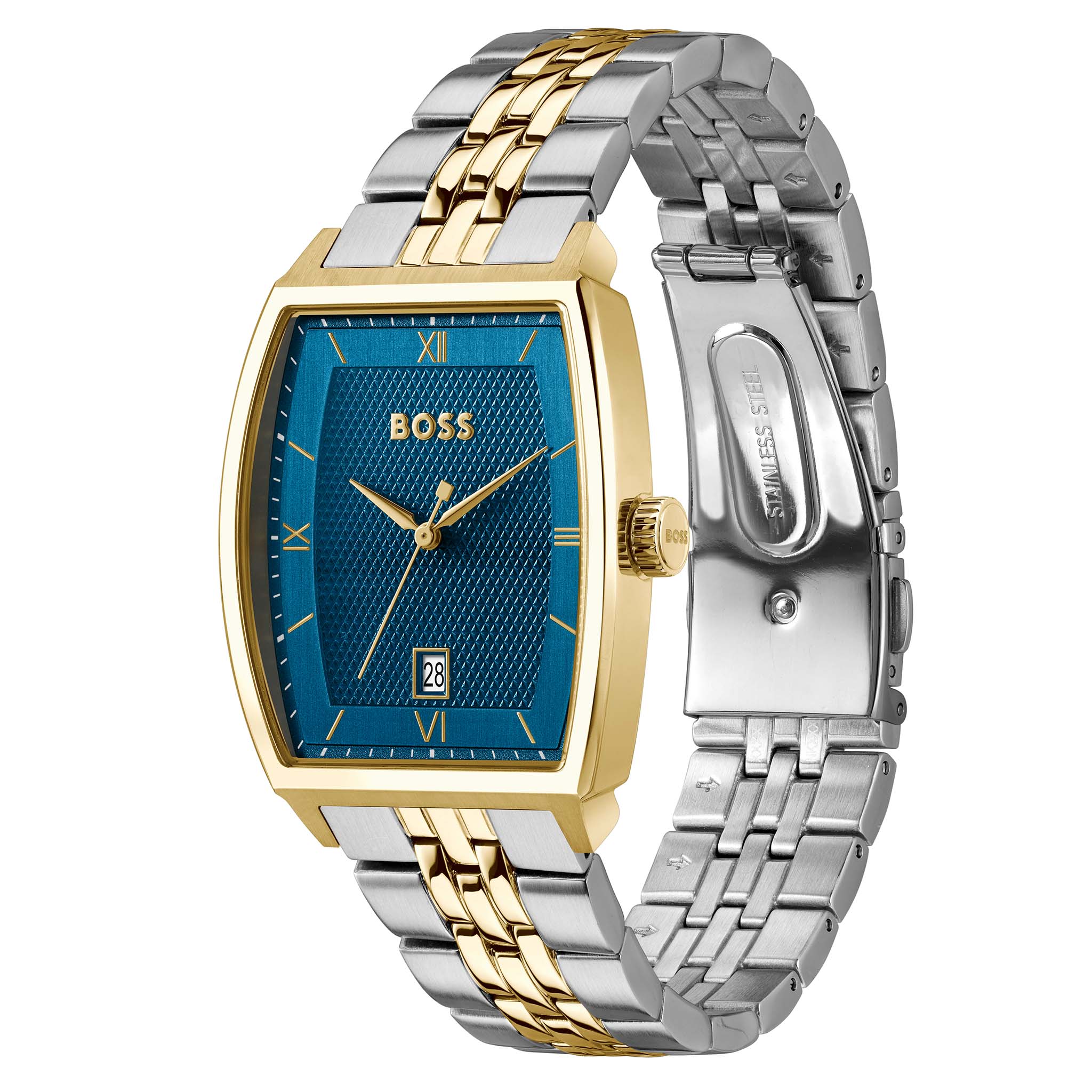 BOSS by Hugo Boss Two-Tone Steel Blue Dial Men's Watch - 1514354