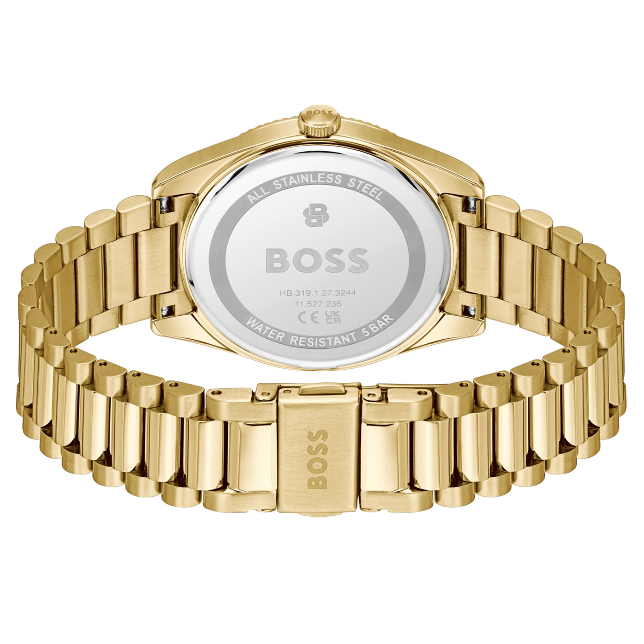 BOSS by Hugo Boss Gold Steel Green Dial Men's Watch - 1514355