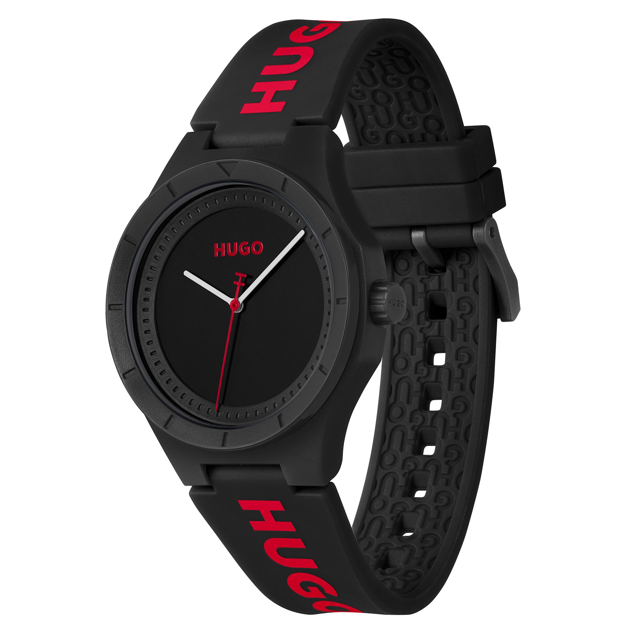HUGO by Hugo Boss Silicone Black Dial Men's Watch - 1530343