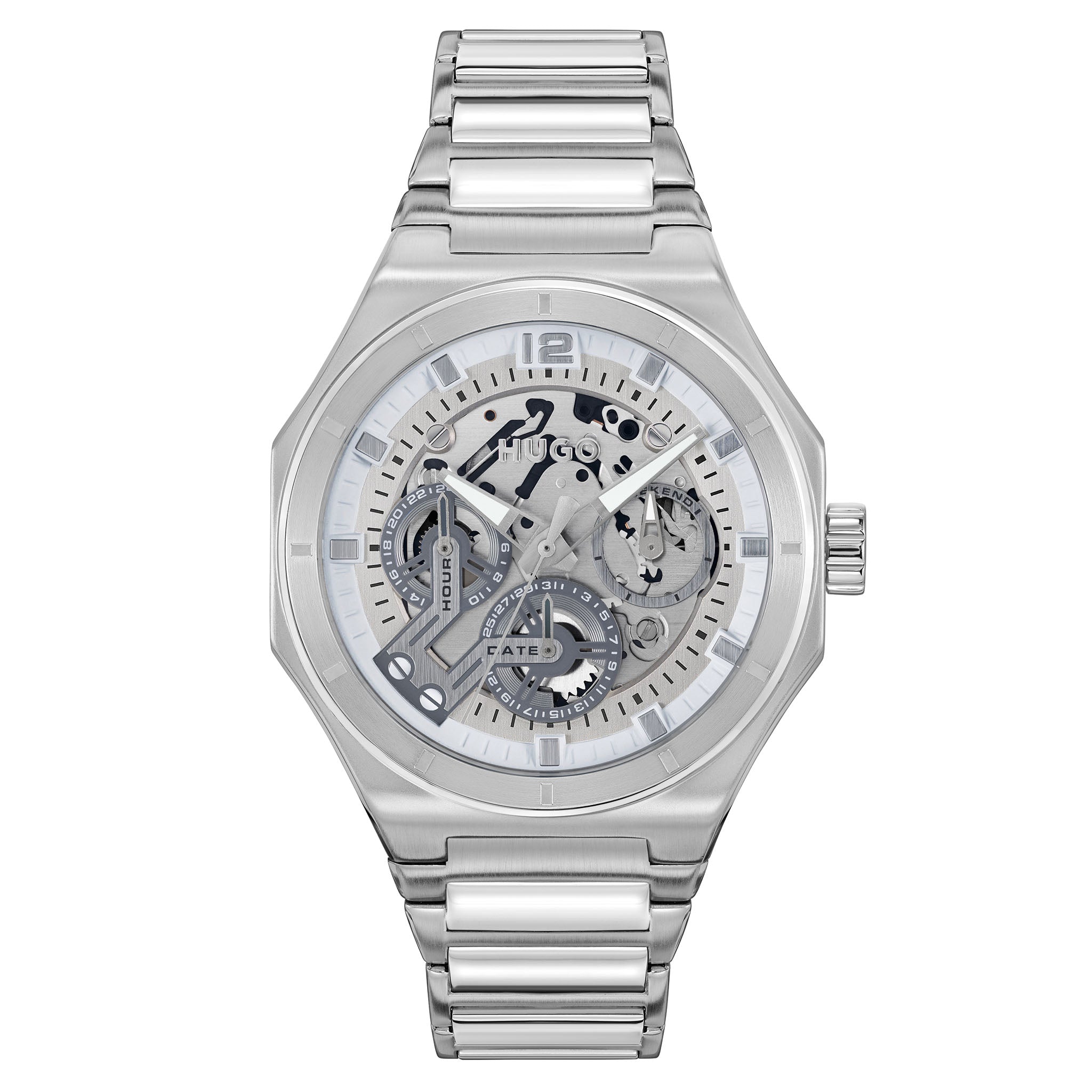 Hugo Stainless Steel Silver Dial Multi-function Men's Watch - 1530377