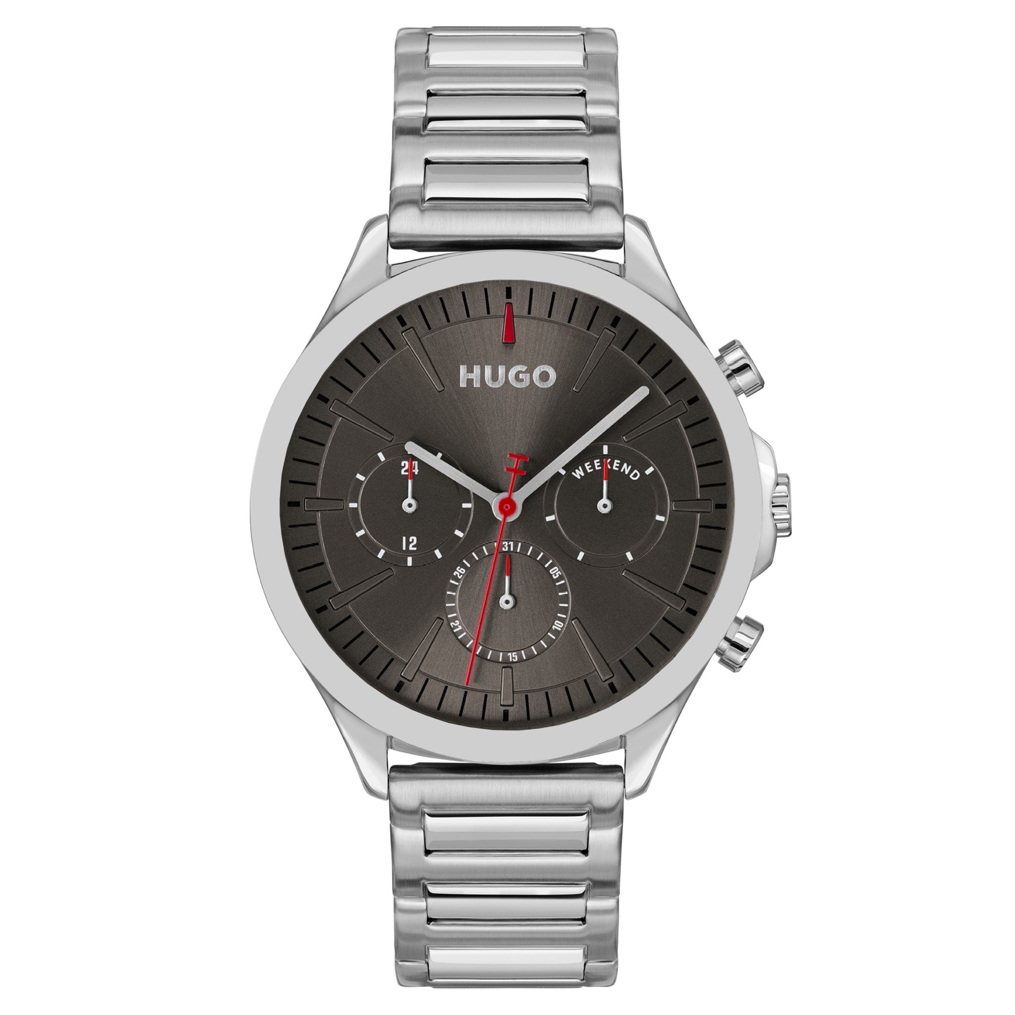 Hugo Stainless Steel Grey Dial Multi-function Men's Watch - 1530411