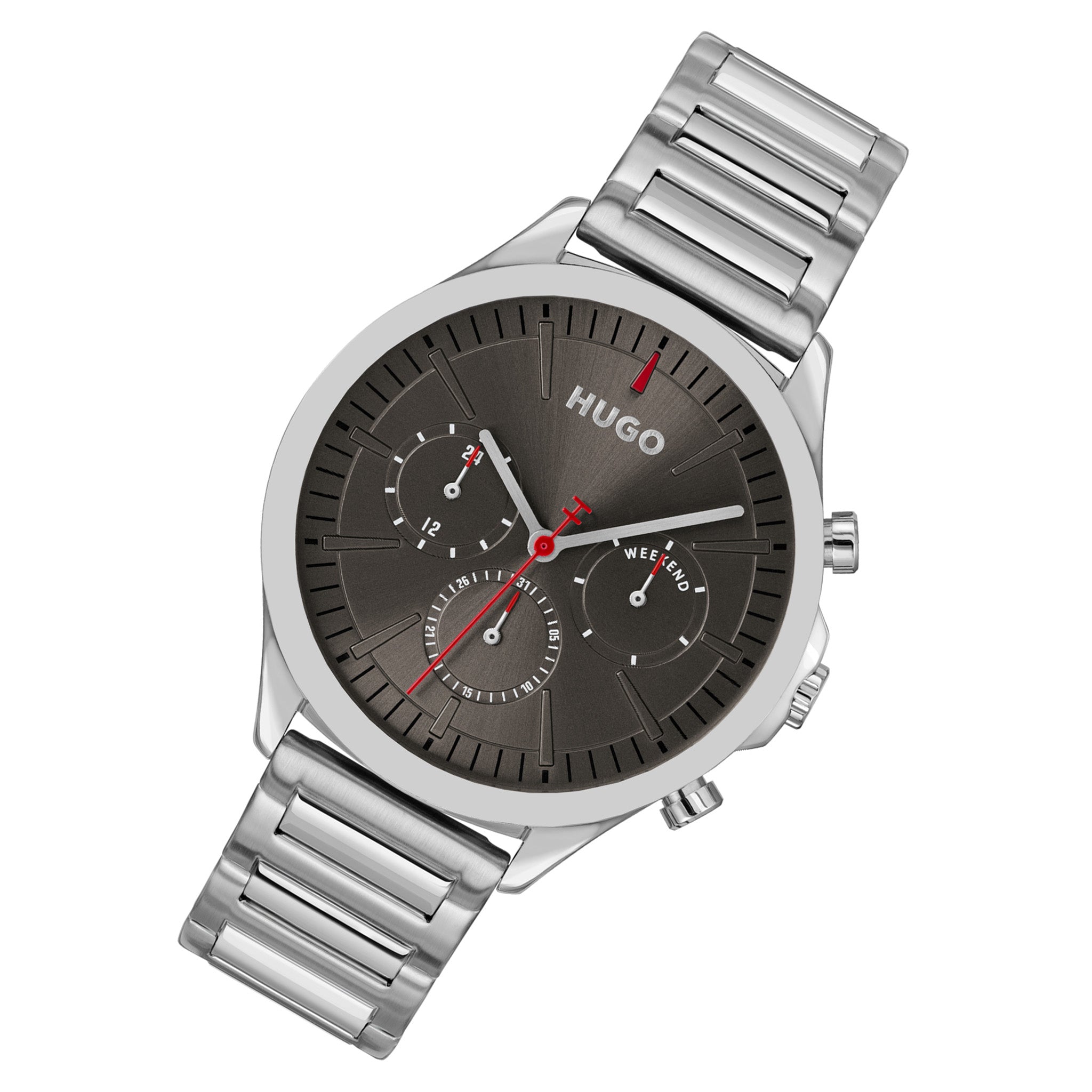 HUGO by Hugo Boss Stainless Steel Grey Dial Multi-function Men's Watch - 1530411