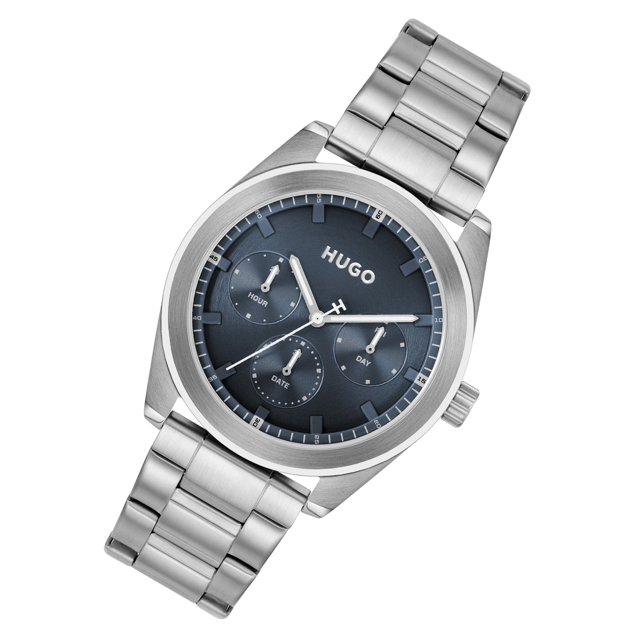 HUGO by Hugo Boss Stainless Steel Blue Dial Multi-function Men's Watch - 1530424