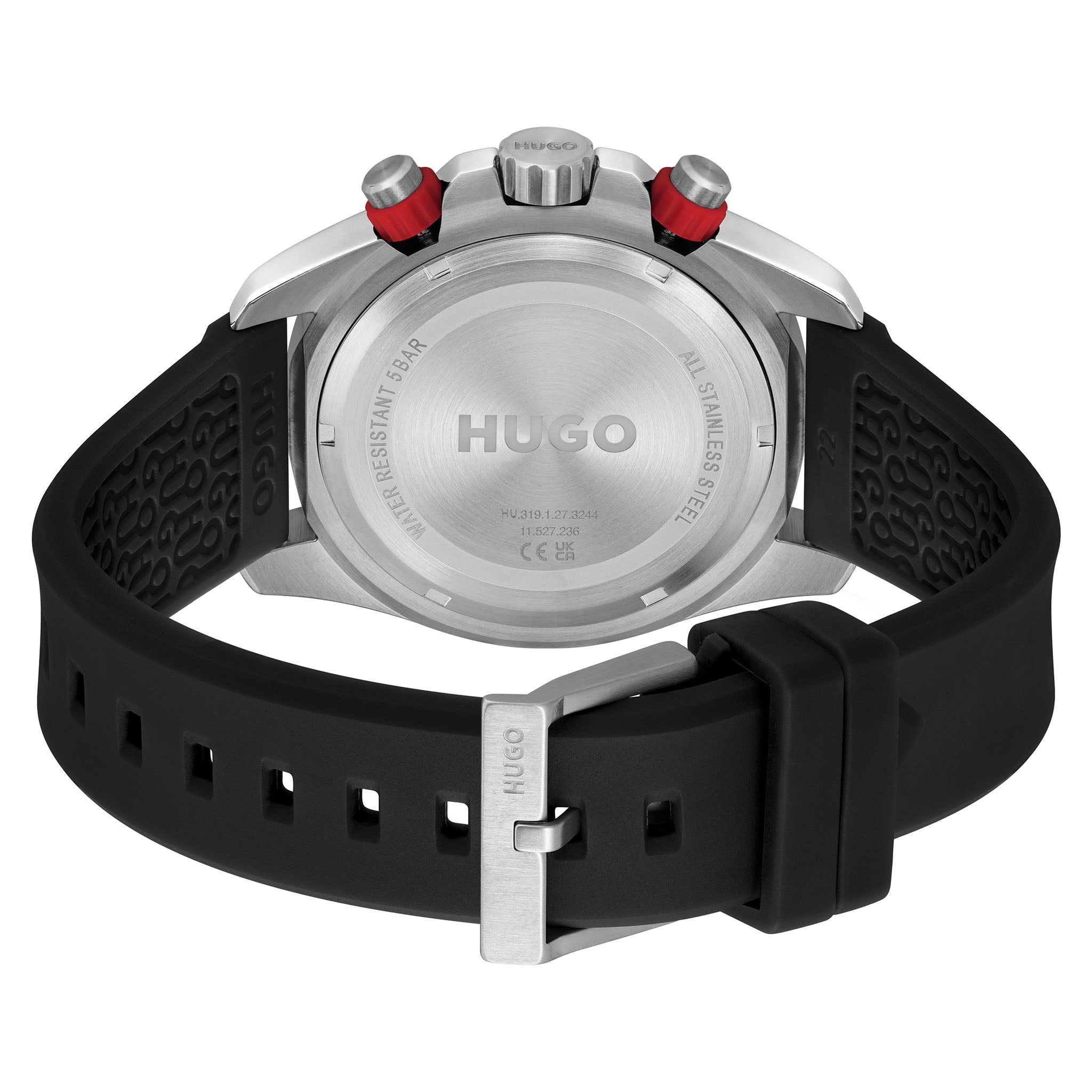 HUGO by Hugo Boss Black Silicone Multi-function Men's Watch - 1530427