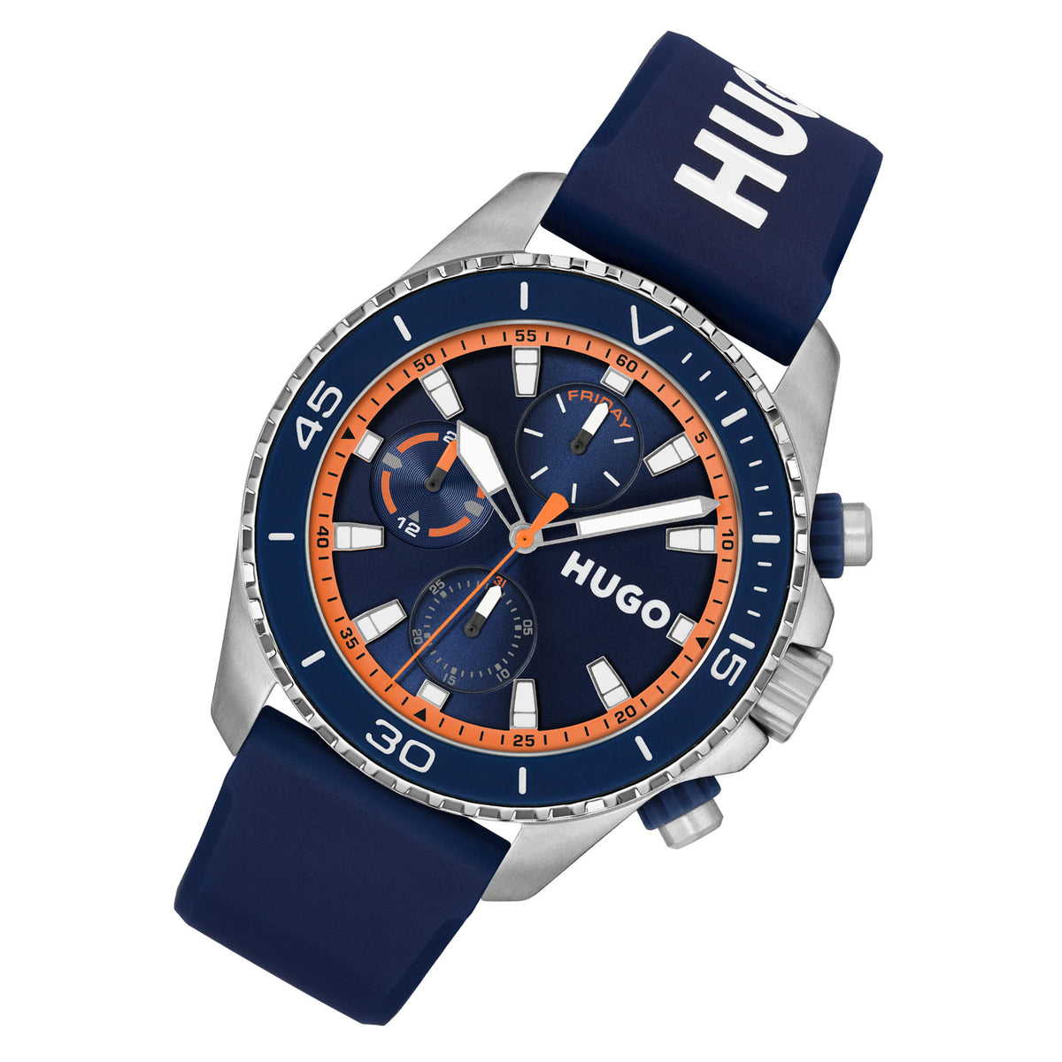 HUGO by Hugo Boss Silicone Blue Dial Multi-function Men's Watch - 1530428