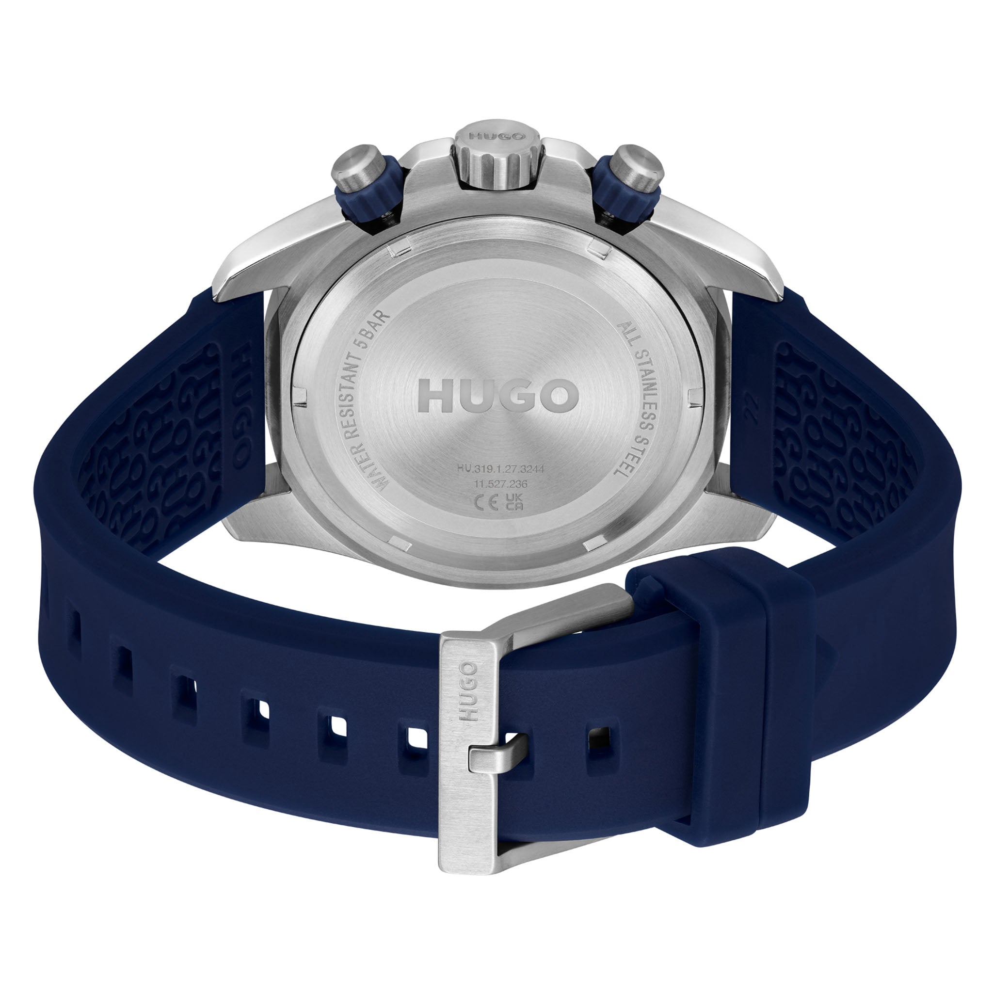 HUGO by Hugo Boss Silicone Blue Dial Multi-function Men's Watch - 1530428
