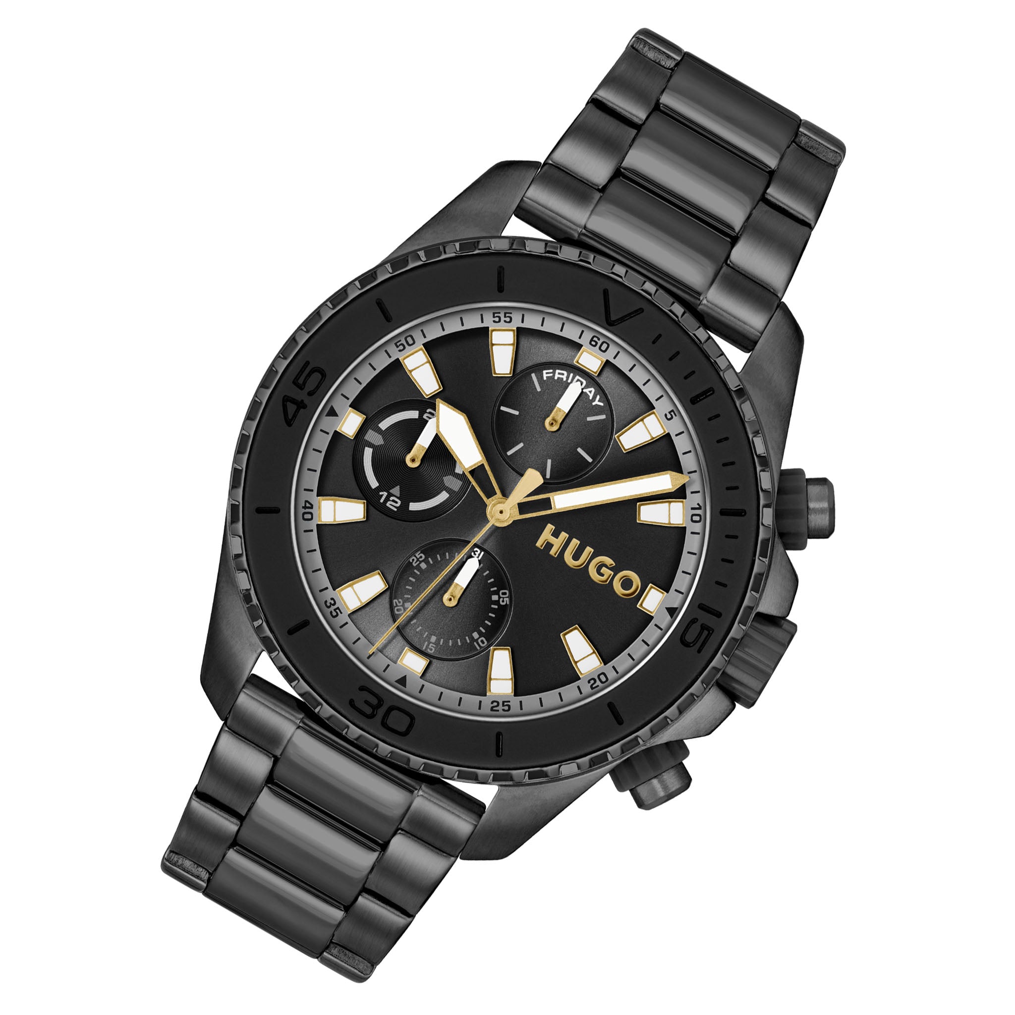 HUGO by Hugo Boss Black Steel Multi-function Men's Watch - 1530431