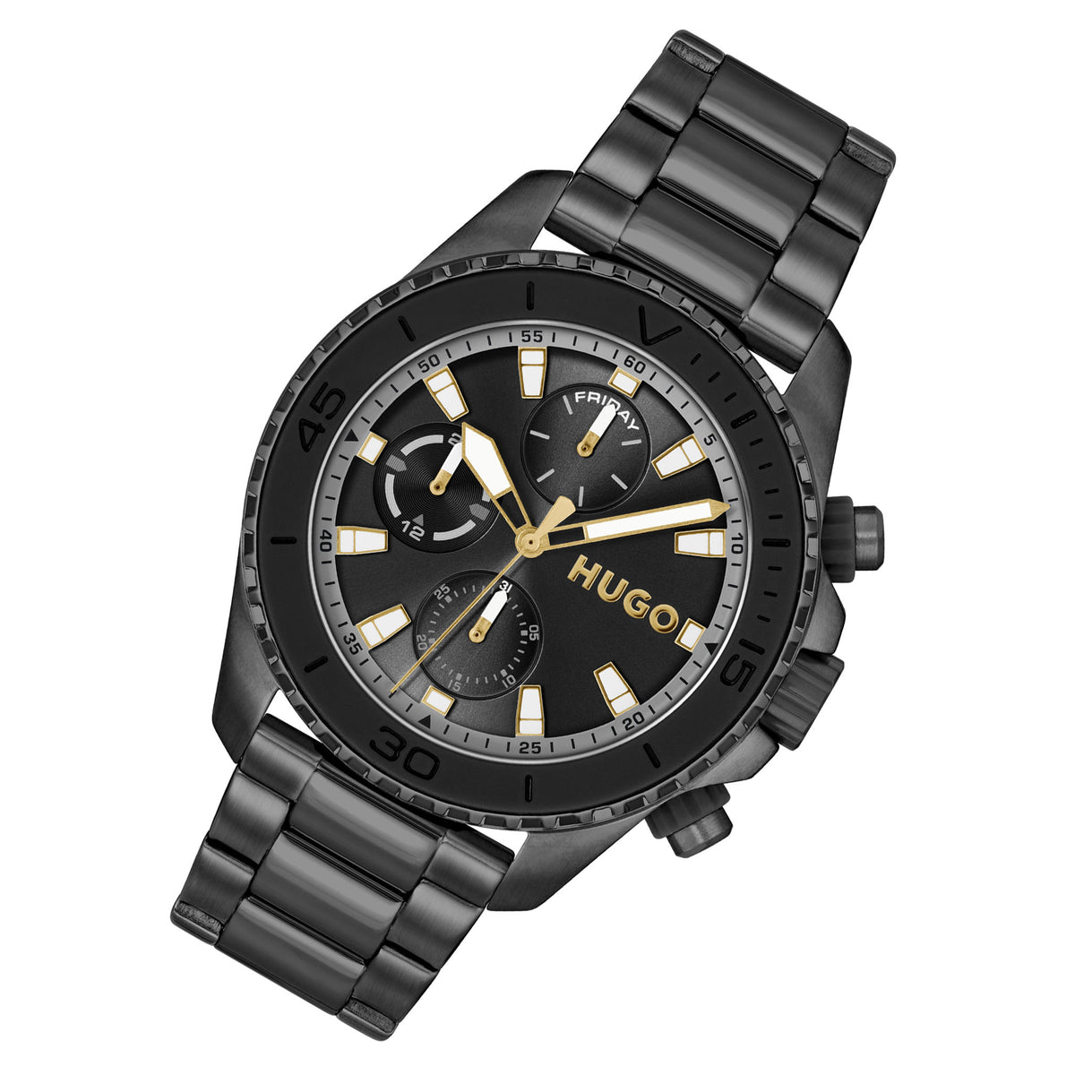 HUGO by Hugo Boss Black Steel Multi-function Men's Watch - 1530431