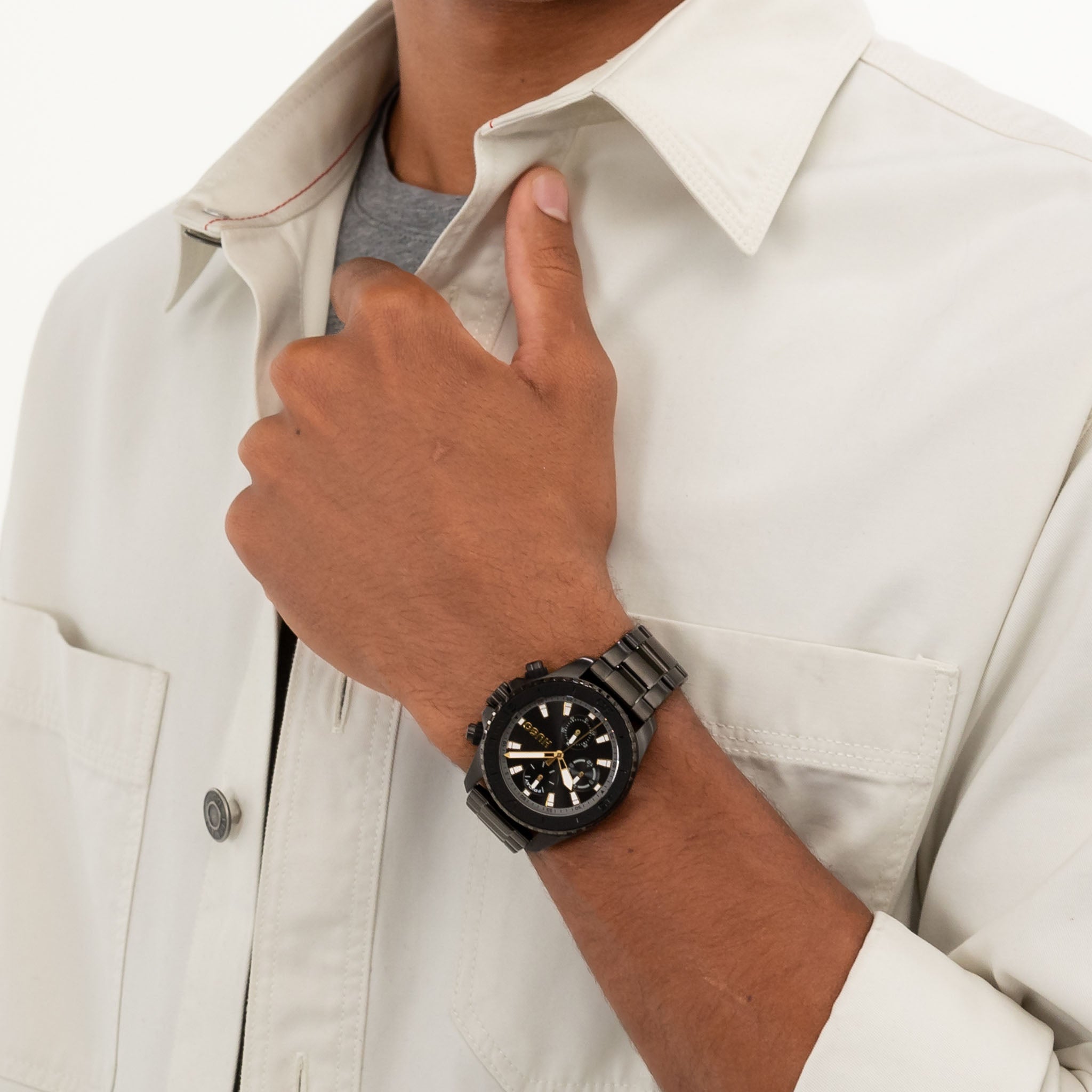 HUGO by Hugo Boss Black Steel Multi-function Men's Watch - 1530431