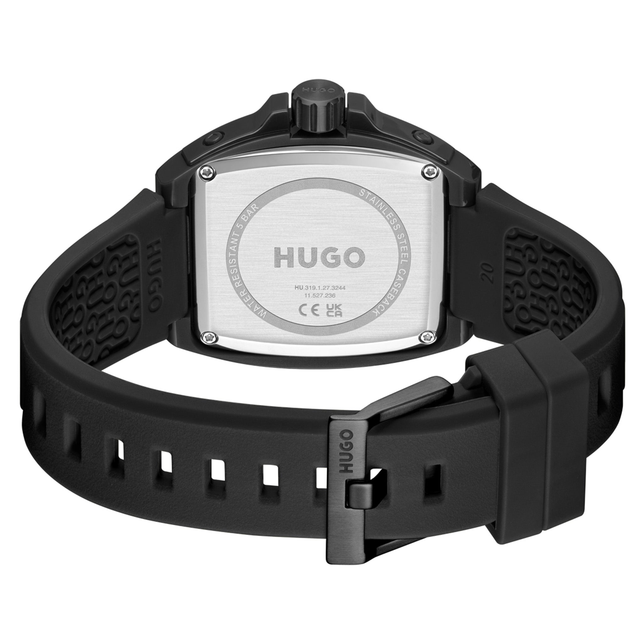 HUGO by Hugo Boss Silicone Black Dial Men's Watch - 1530436
