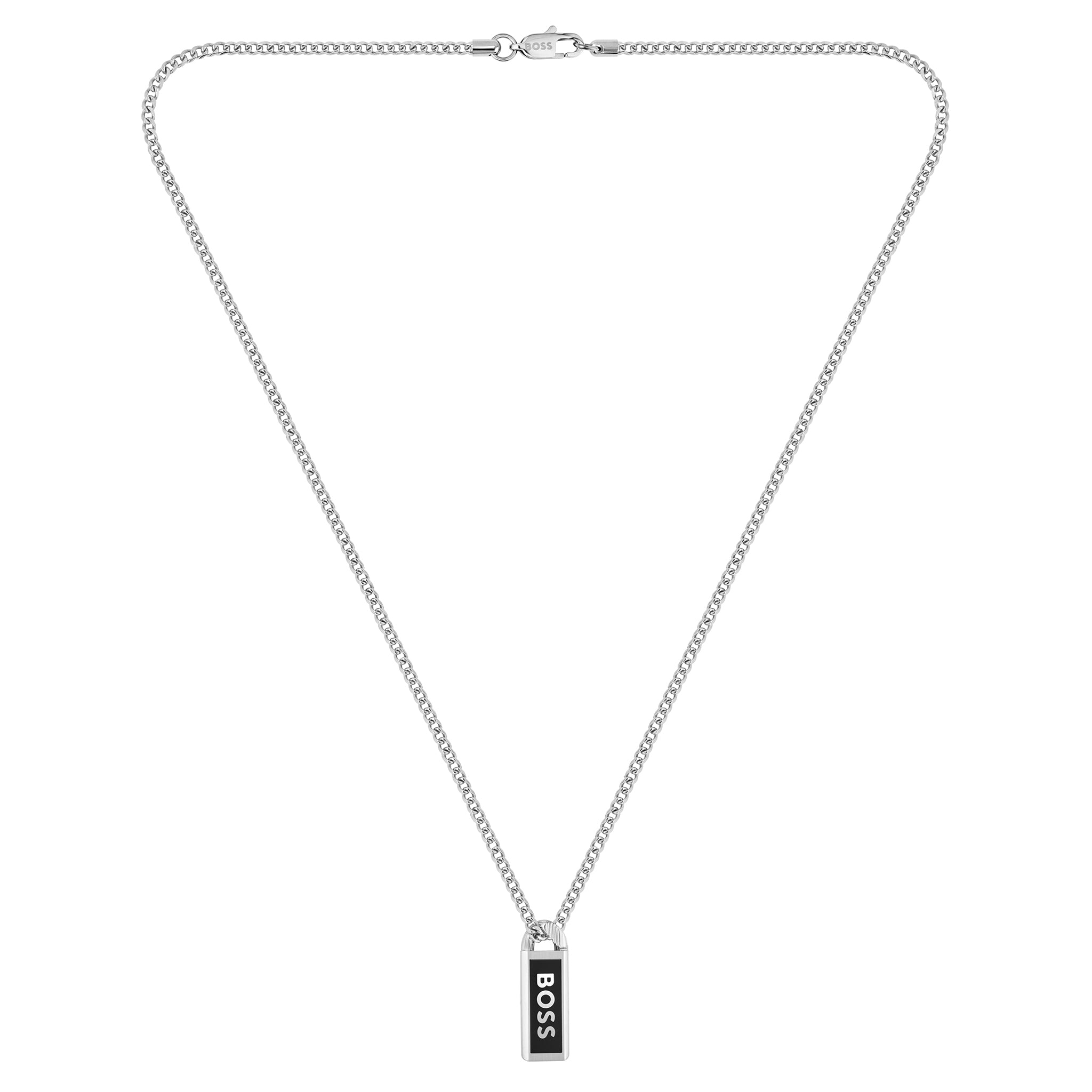Hugo Boss Jewellery Stainless Steel Men's Pendant Necklace - 1580677