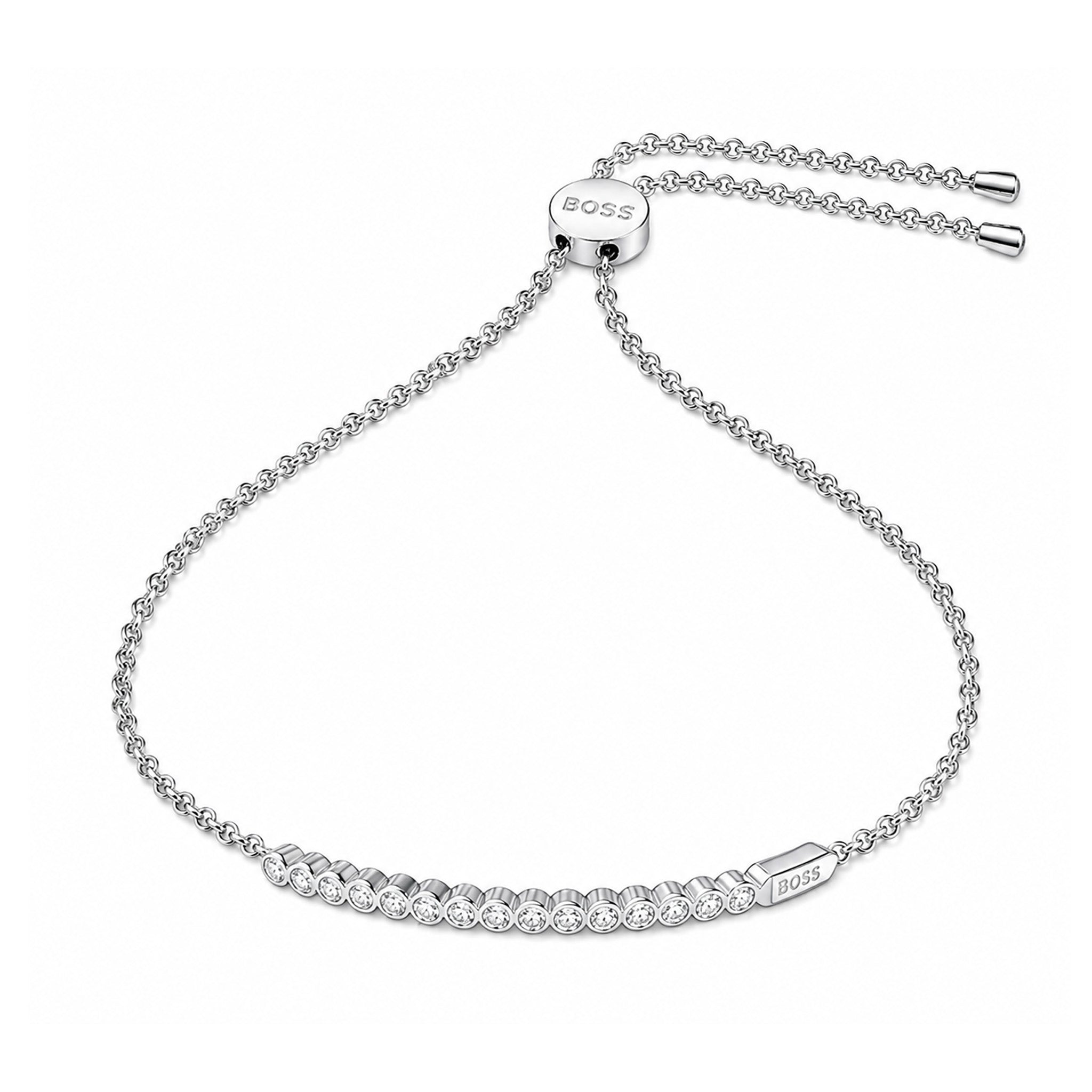 BOSS by Hugo Boss Jewellery Stainless Steel & Crystals Women's Bracelet - 1580862