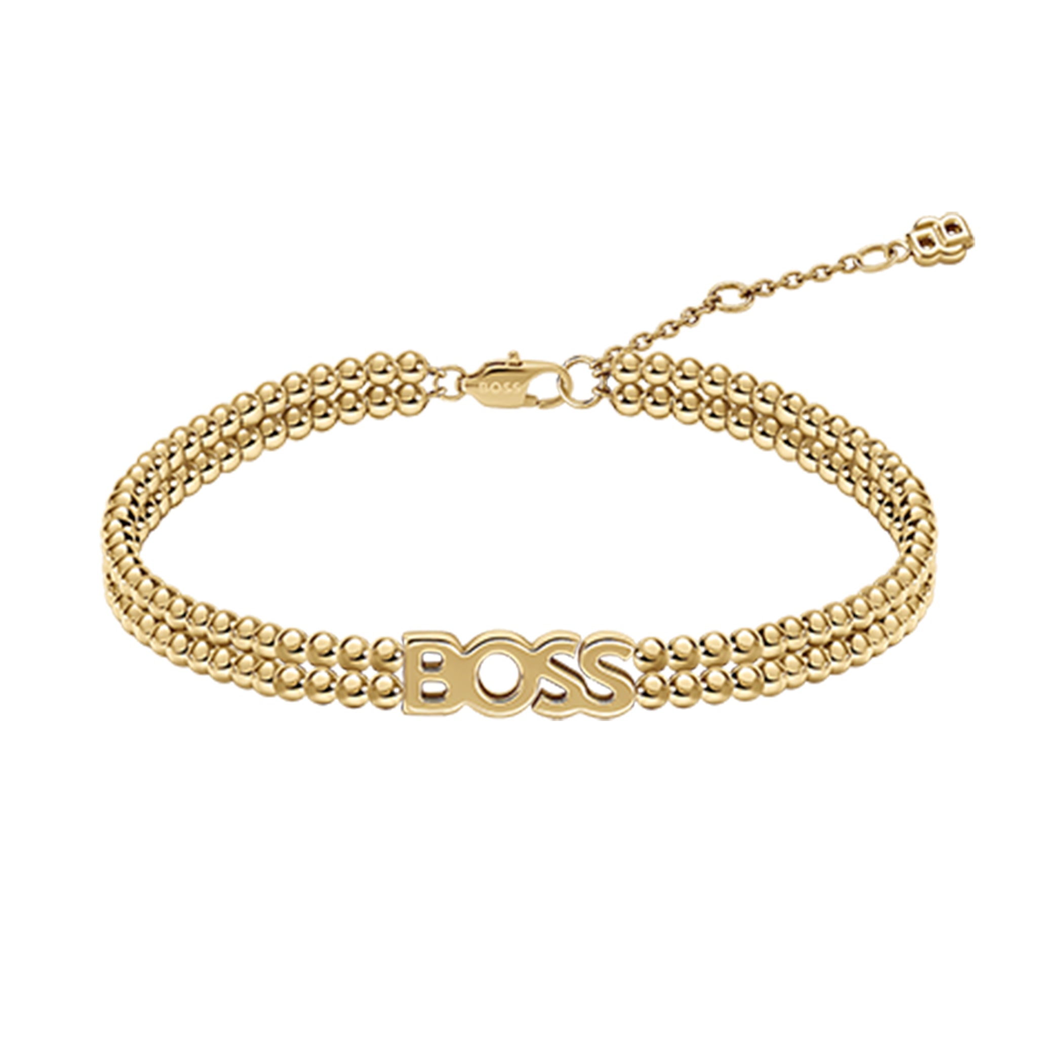 BOSS by Hugo Boss Jewellery Gold Steel Women's Bead Bracelet - 1580867