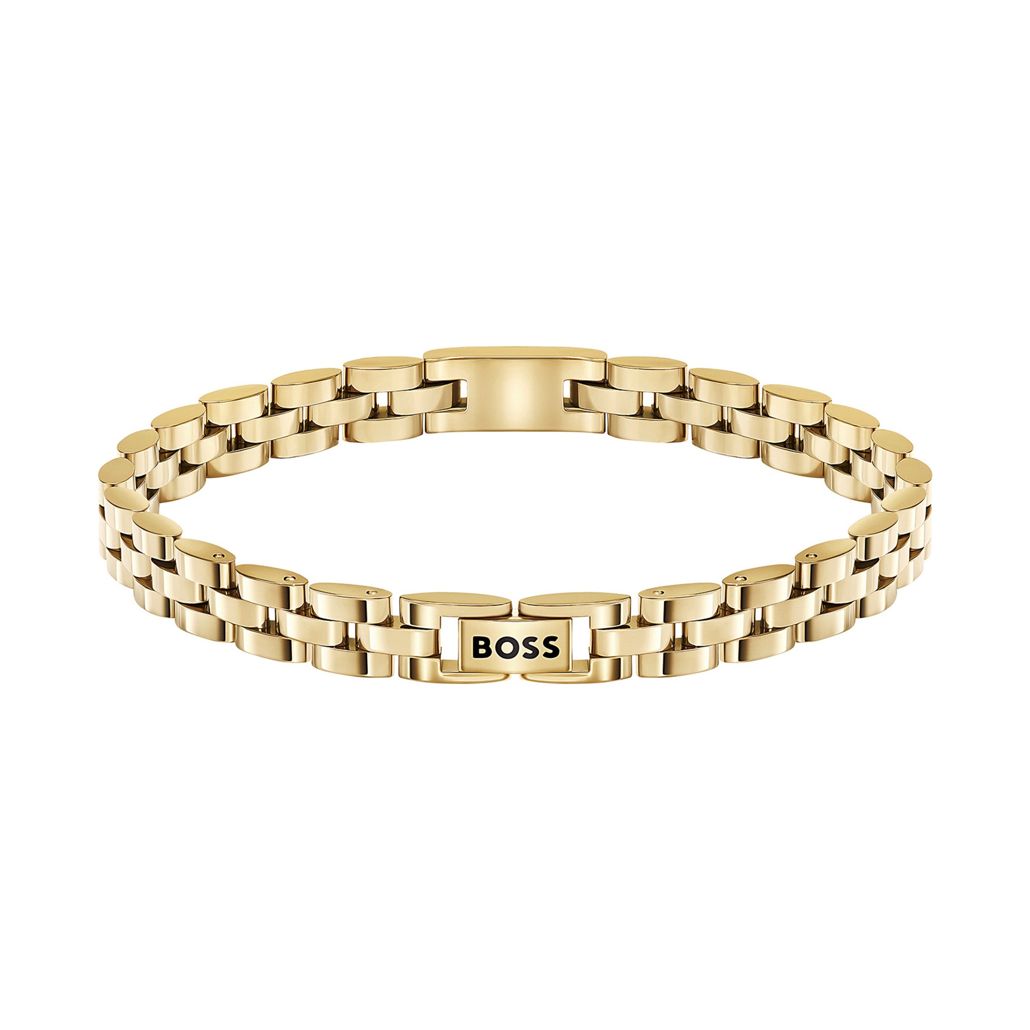 BOSS by Hugo Boss Jewellery Gold Steel Men's Metal Link Bracelet - 1580889
