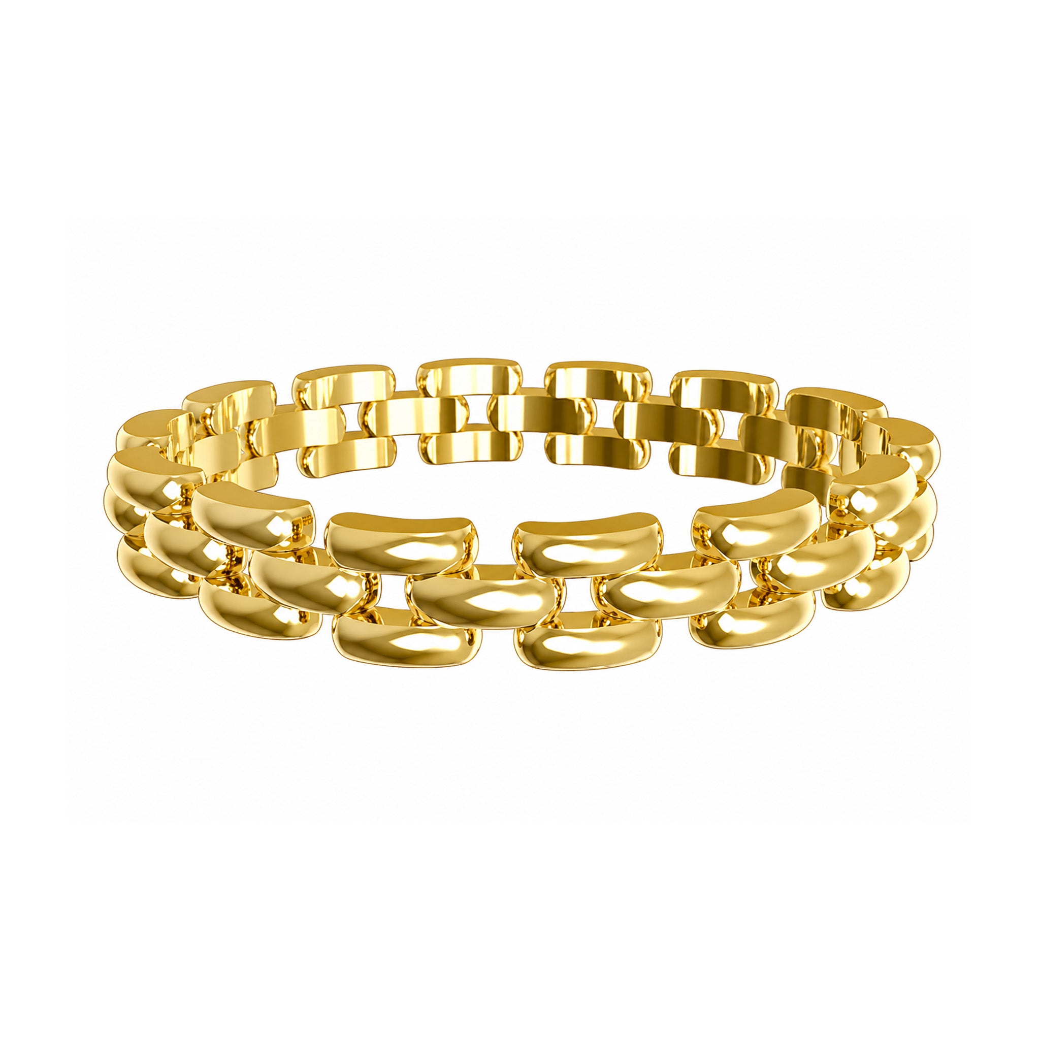 BOSS by Hugo Boss Jewellery Gold Steel Women's Metal Link Bracelet - 1580897