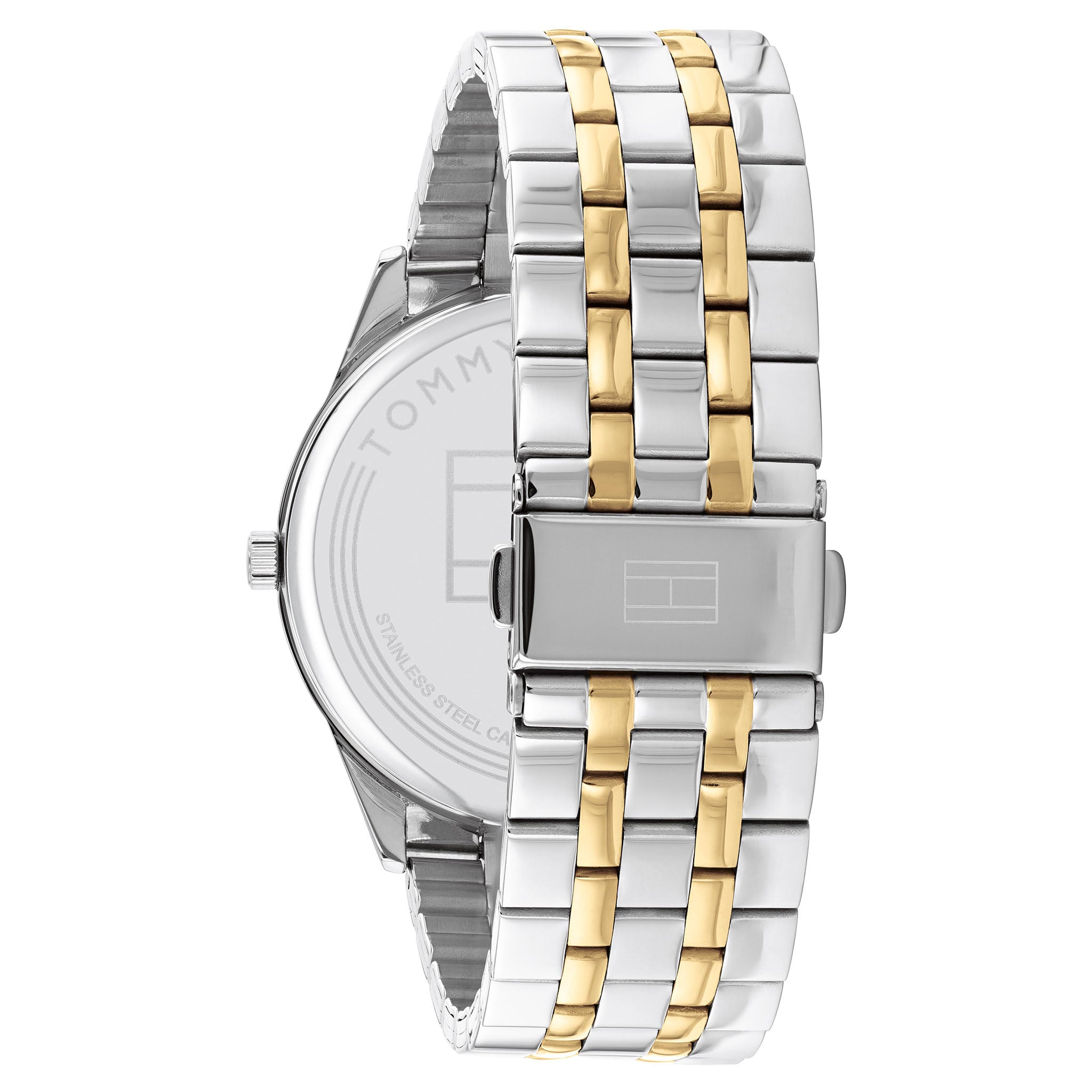 Tommy Hilfiger Two-Tone Steel Navy Dial Men's Watch - 1710437