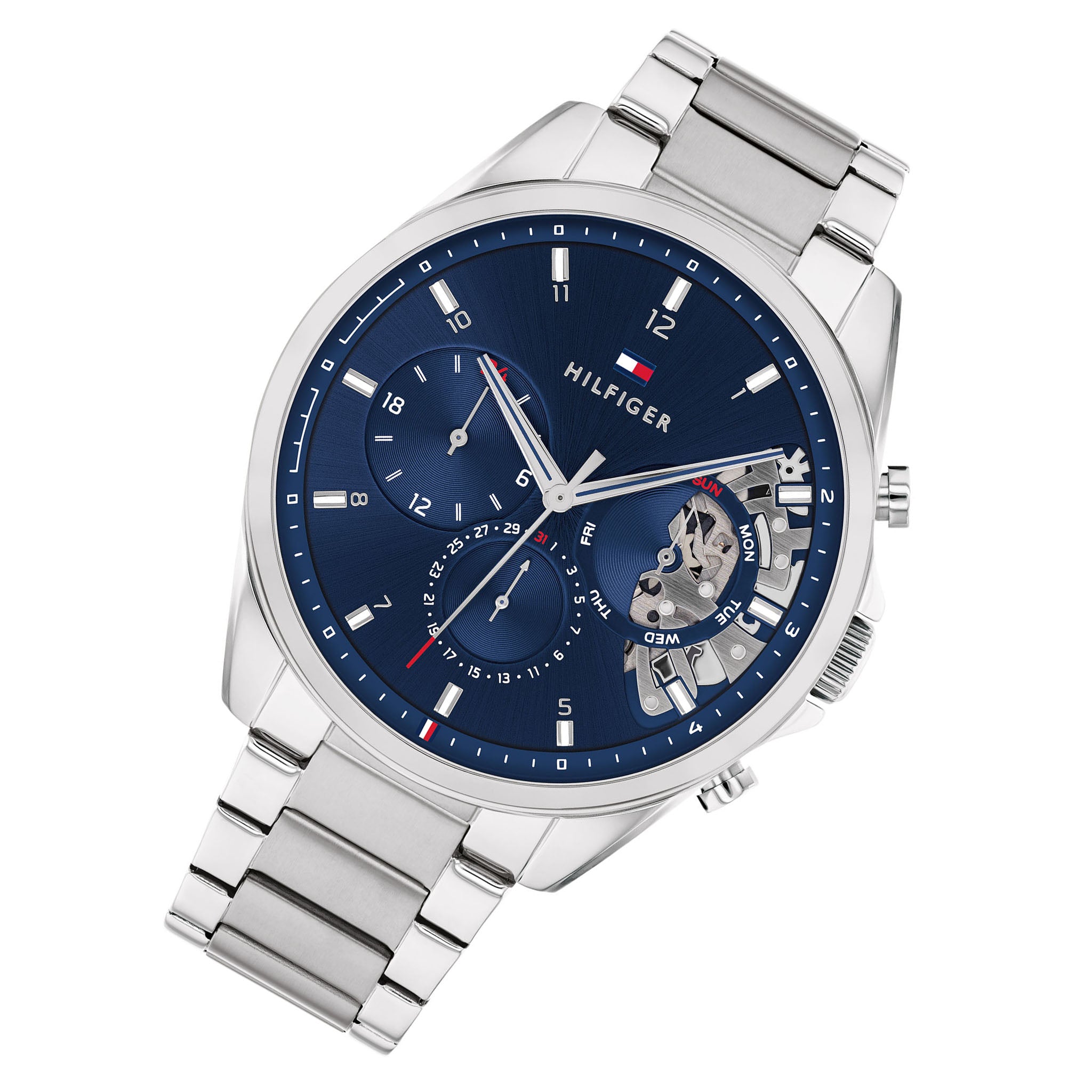 Tommy Hilfiger Silver Steel Men's Multi-function Watch - 1710448