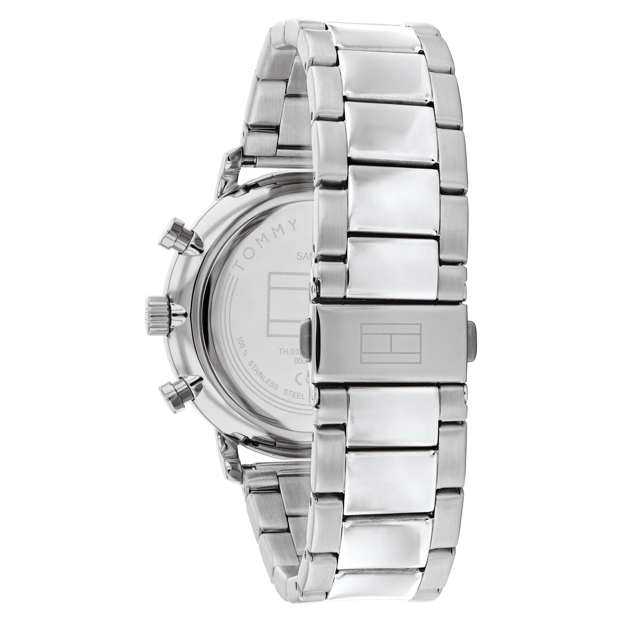 Tommy Hilfiger Silver Steel Navy Dial Multi-function Men's Watch - 1710569