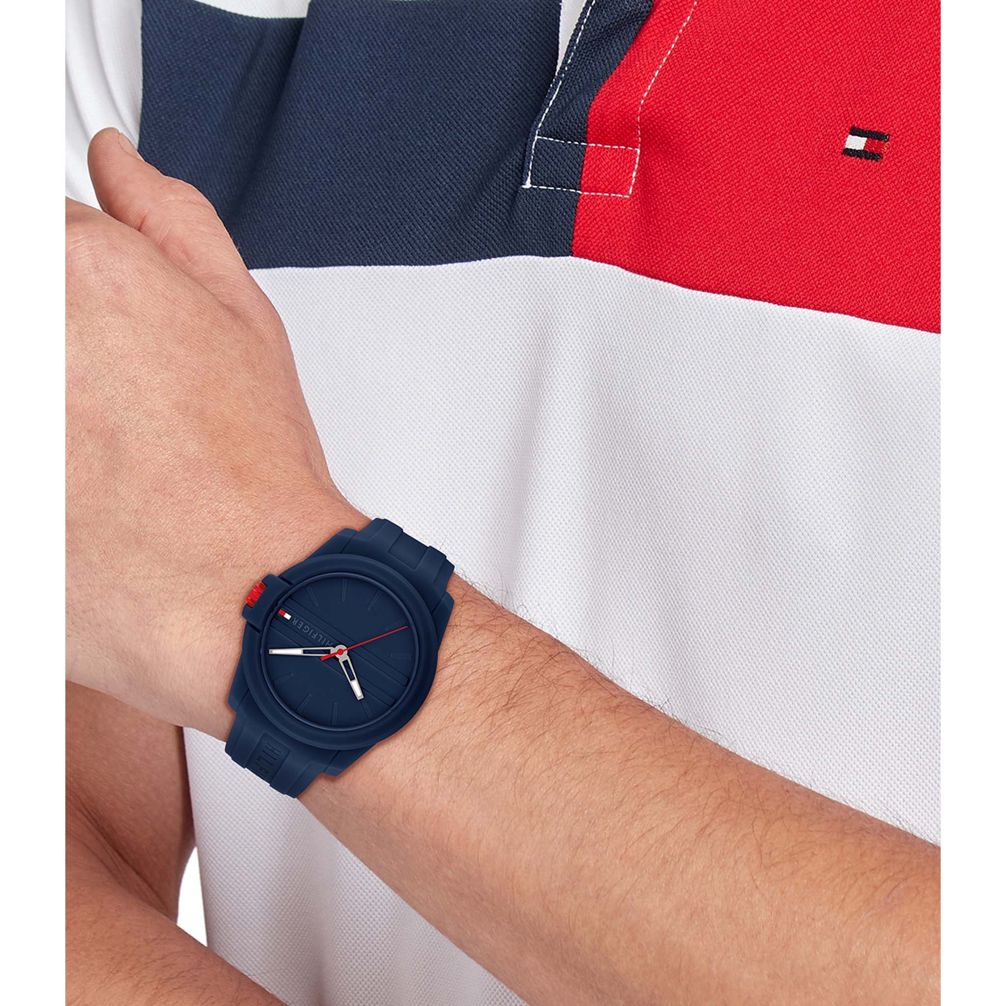Tommy Hilfiger Navy Silicone Men's Watch - 1710595