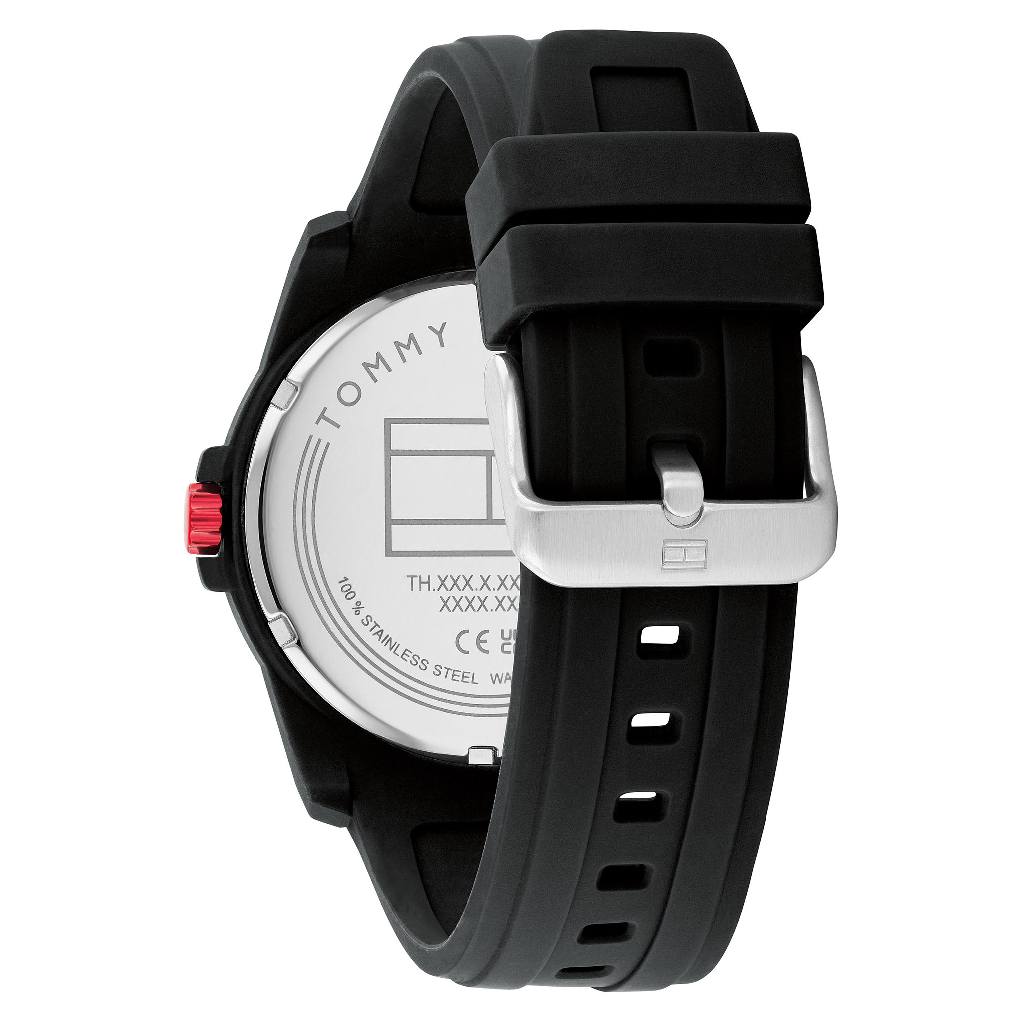Tommy Hilfiger Black Silicone Men's Watch - 1710596