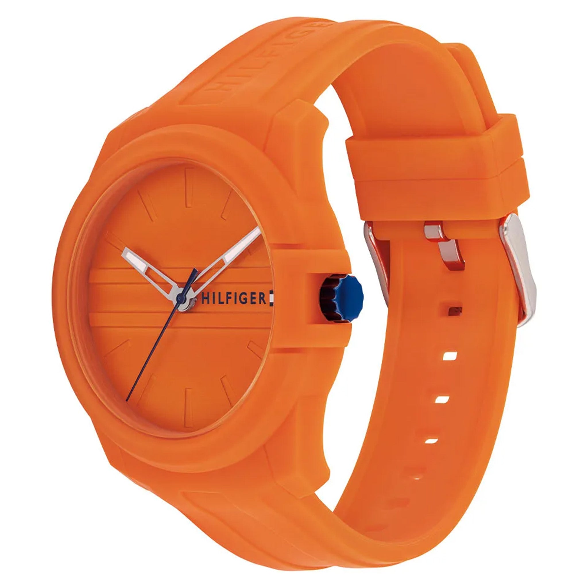 Tommy Hilfiger Orange Silicone Men's Watch - 1710597