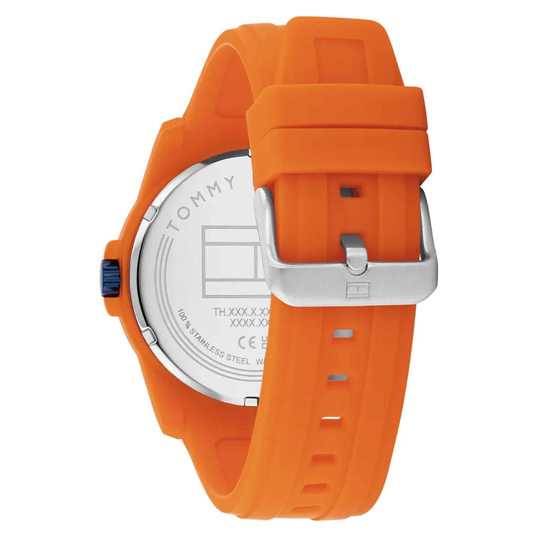 Tommy Hilfiger Orange Silicone Men's Watch - 1710597