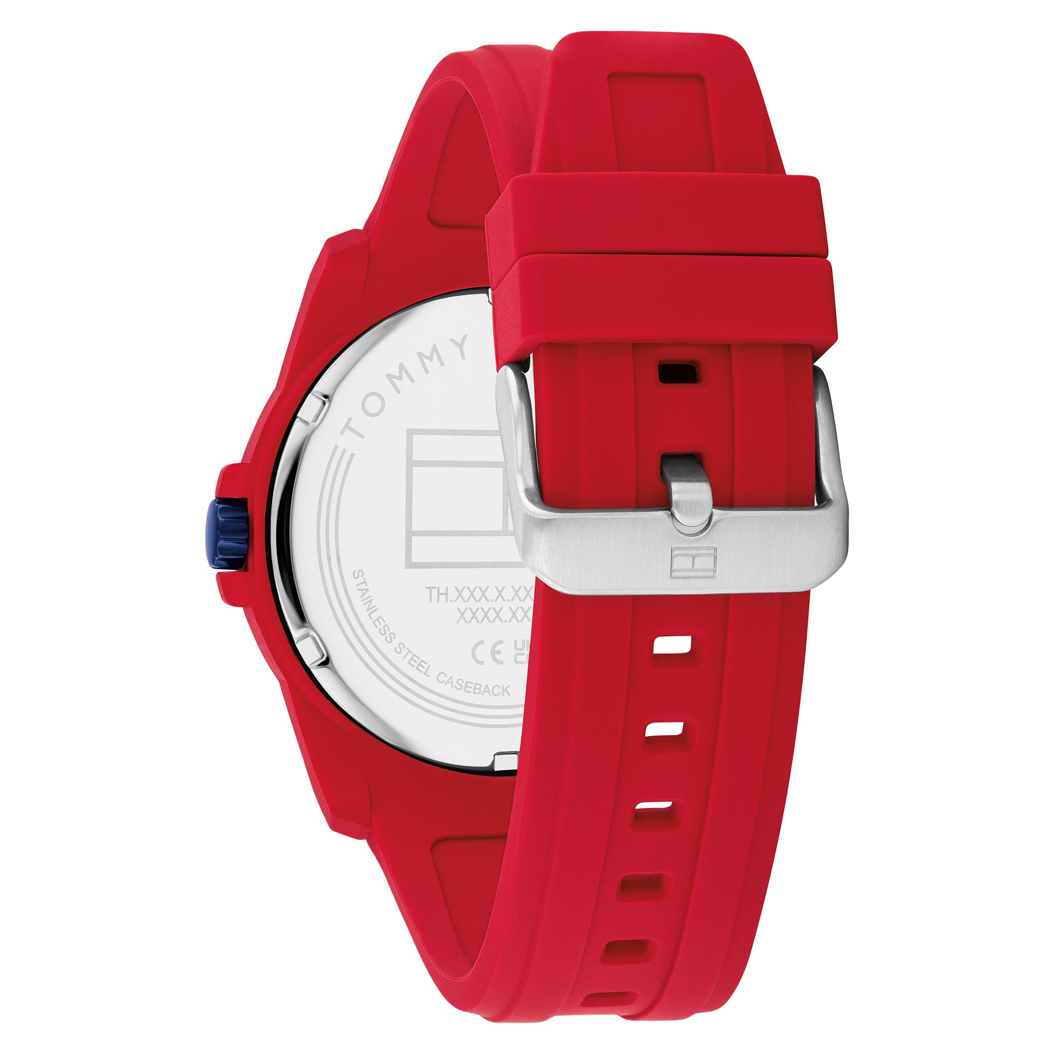 Tommy Hilfiger Red Silicone Men's Watch - 1710598