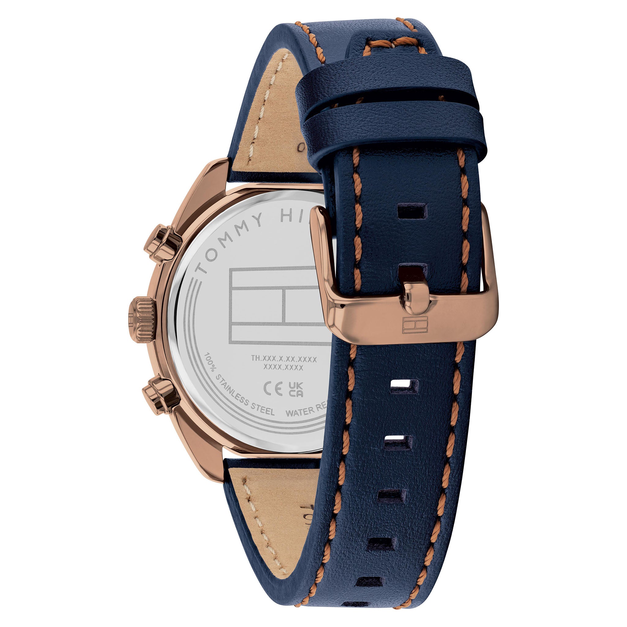 Tommy Hilfiger Blue Leather Chronograph Men's Watch - 1710721