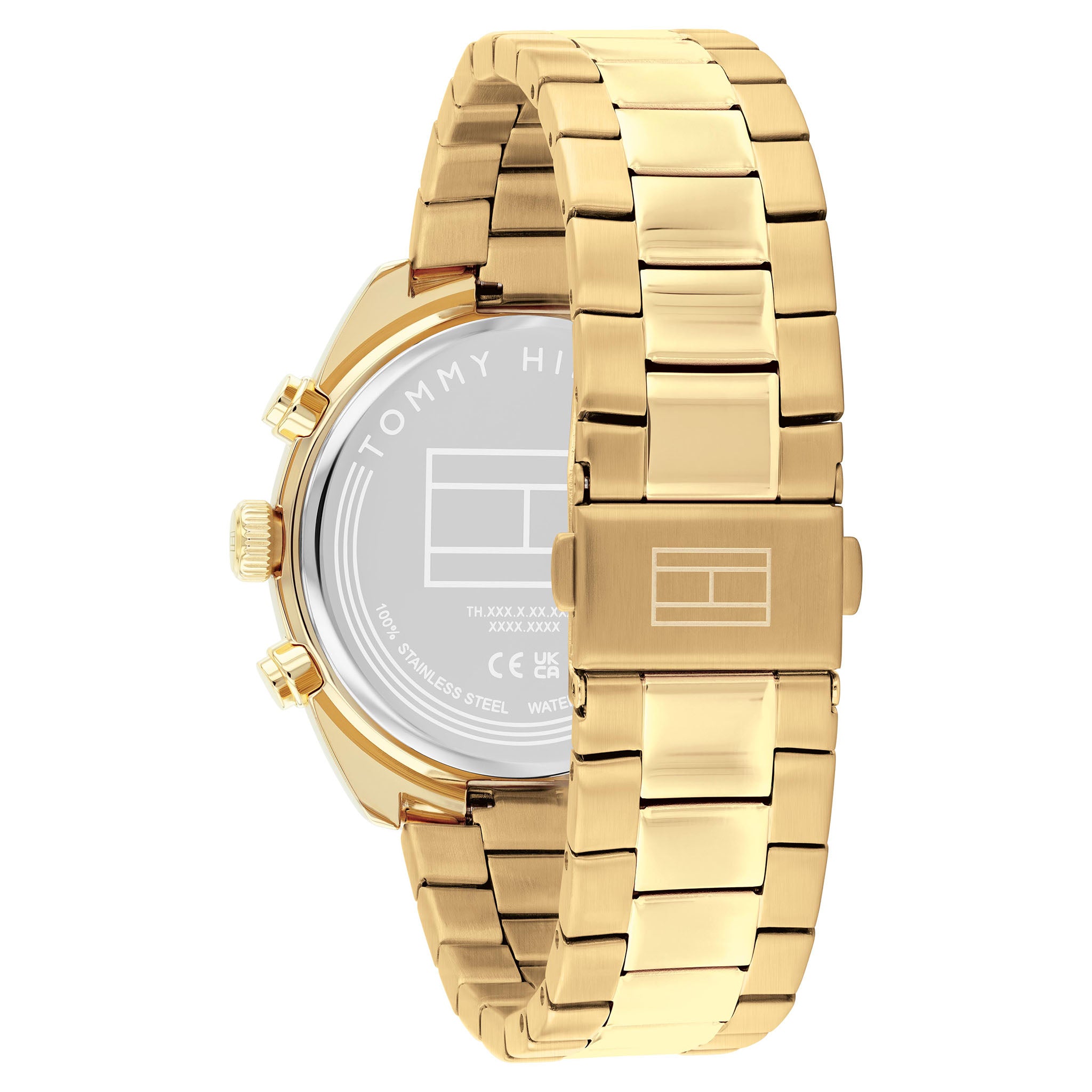 Tommy Hilfiger Gold Steel Cream Dial Chronograph Men's Watch - 1710723