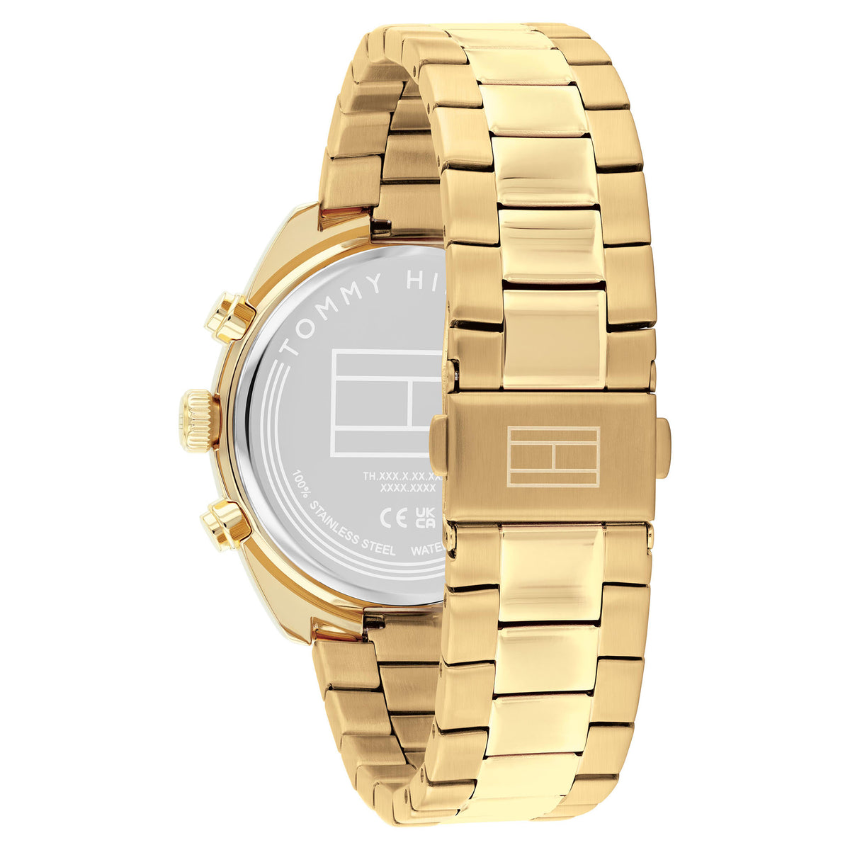 Tommy Hilfiger Gold Steel Cream Dial Chronograph Men's Watch - 1710723