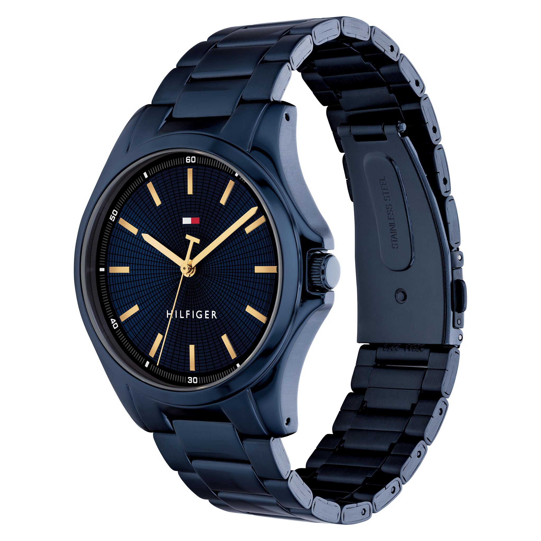 Tommy Hilfiger Blue Steel Navy Dial Men's Watch - 1710742