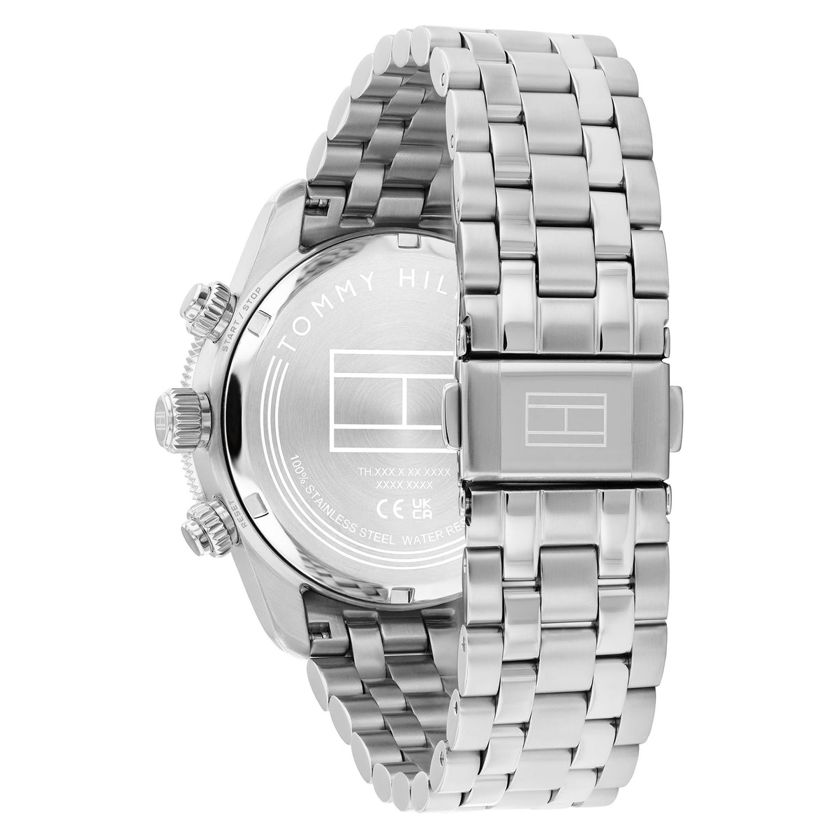 Tommy Hilfiger Stainless Steel Grey Dial Chronograph Men's Watch - 1710744