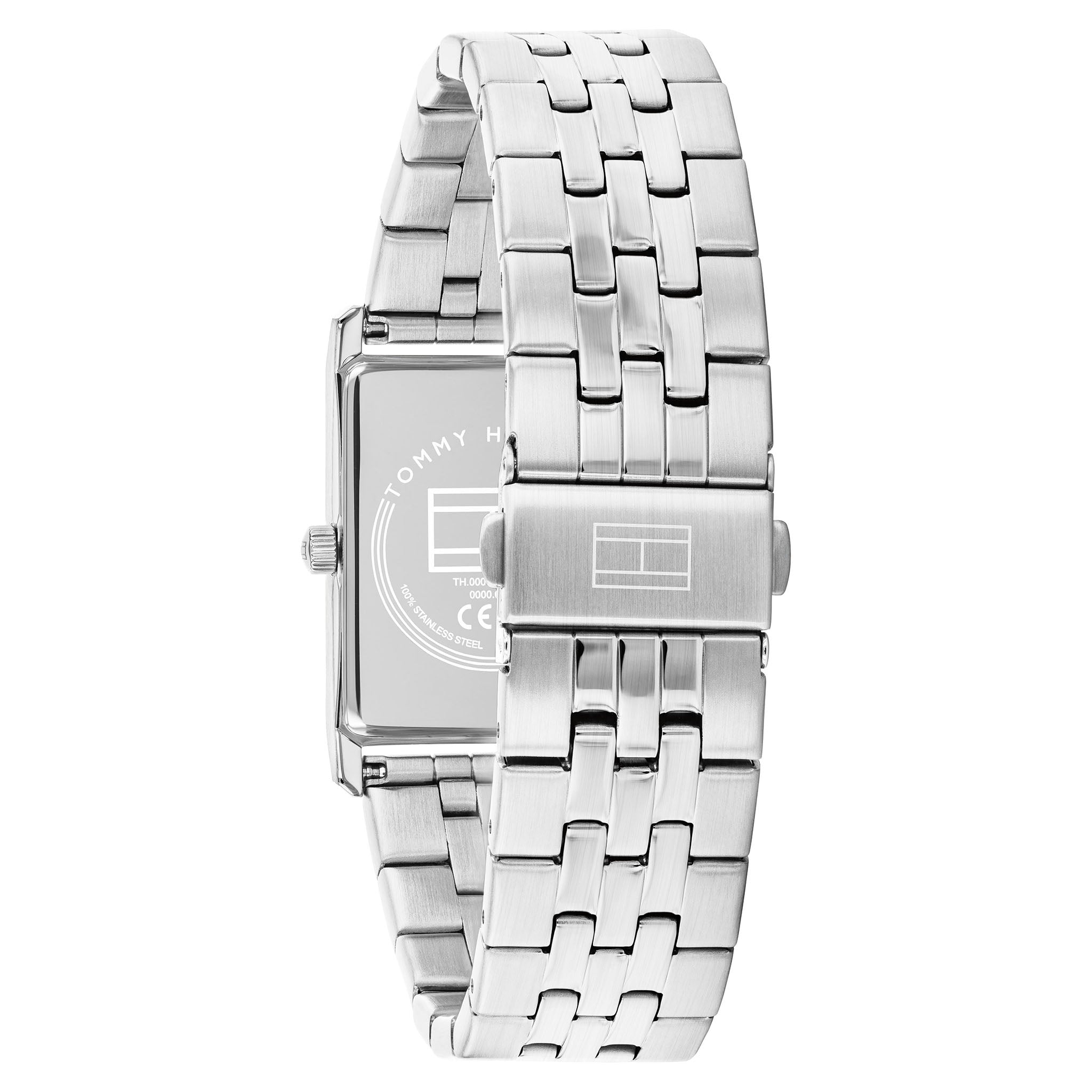 Tommy Hilfiger Silver Steel Black Dial Men's Watch - 1710773