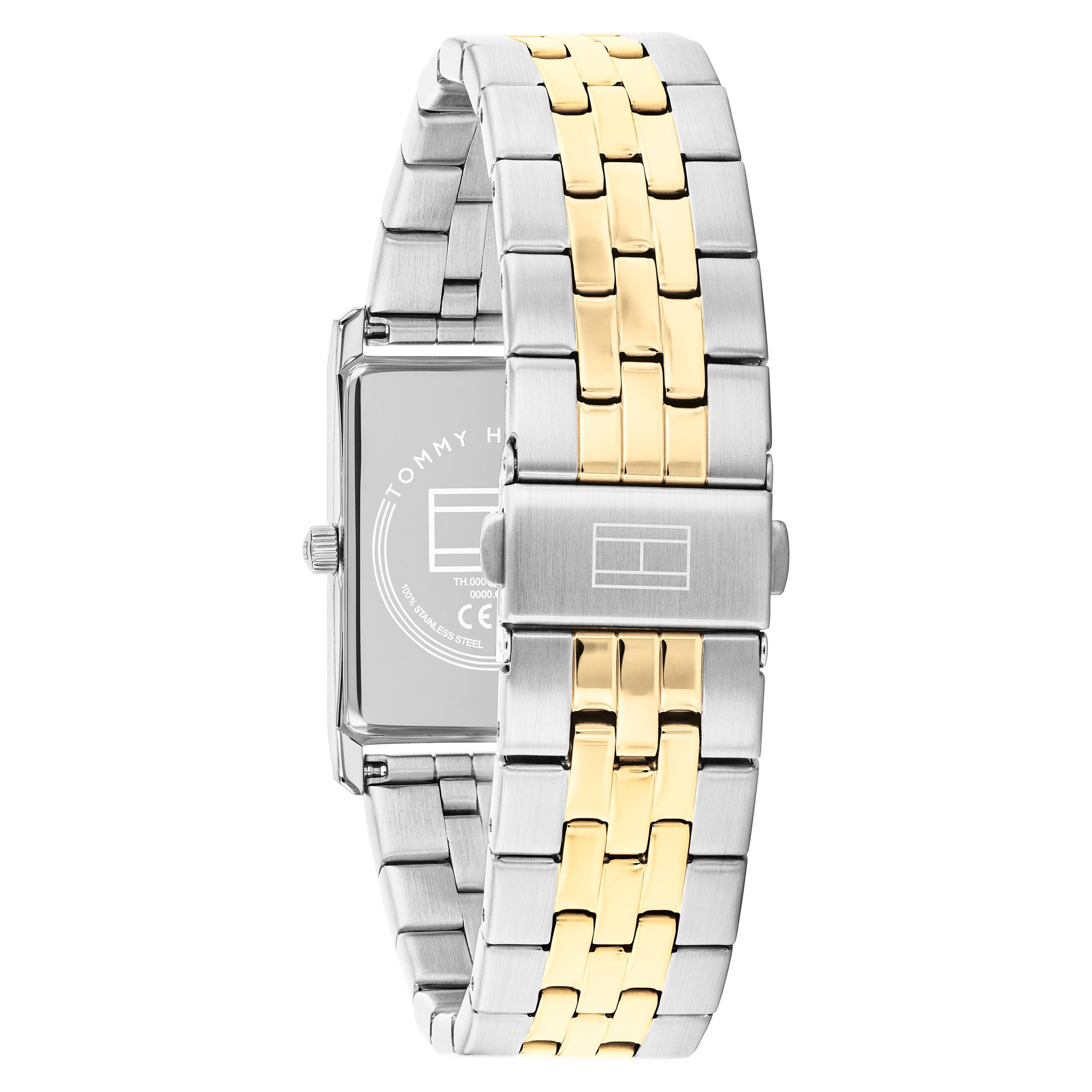 Tommy Hilfiger Two-Tone Steel Silver White Dial Men's Watch - 1710774